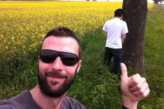 Szelfie a repceföldön