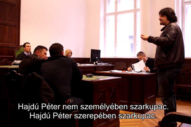 Hajdú Péter és Puzsér Róbert a bíróságon