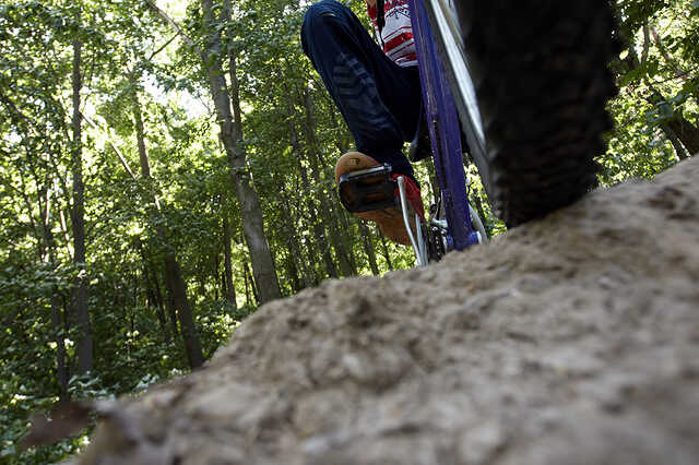 Illegális BMX pálya az oladi kilátó alatt