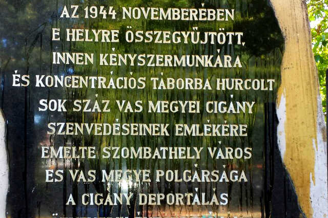 Meggyalázták a roma holokauszt emlékművet