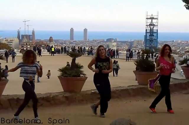 Így zumbáztak Letíciáék Barcelonában
