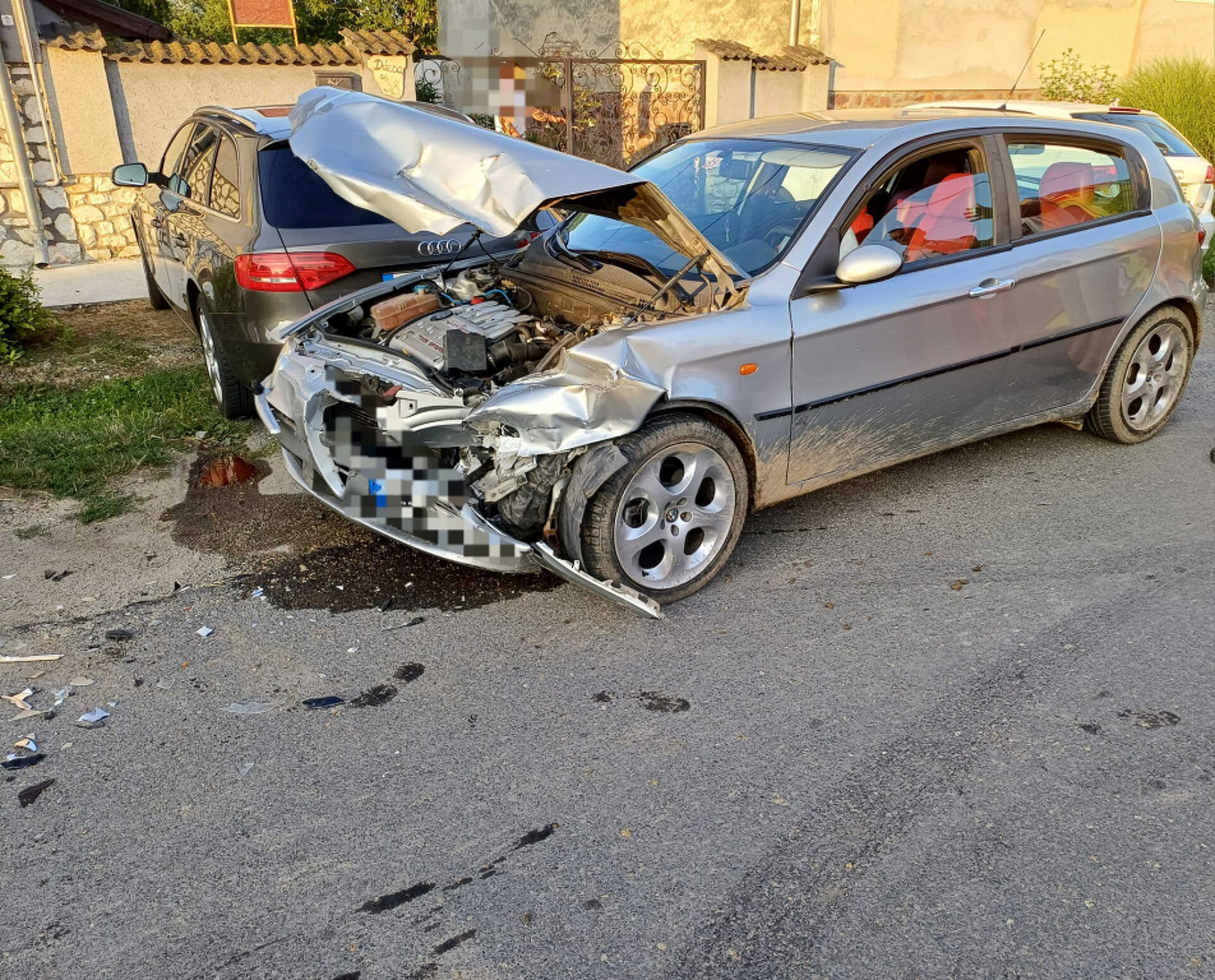 Autók ütköztek Csepregen 