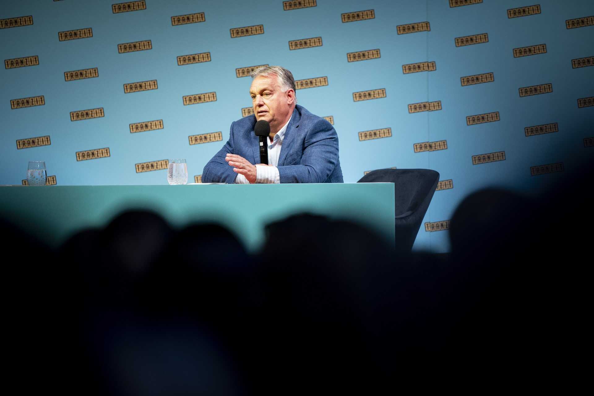 Orbán Viktor miniszterelnök a Tranzit politikai fesztiválon Tihanyban 2023. augusztus 25-én