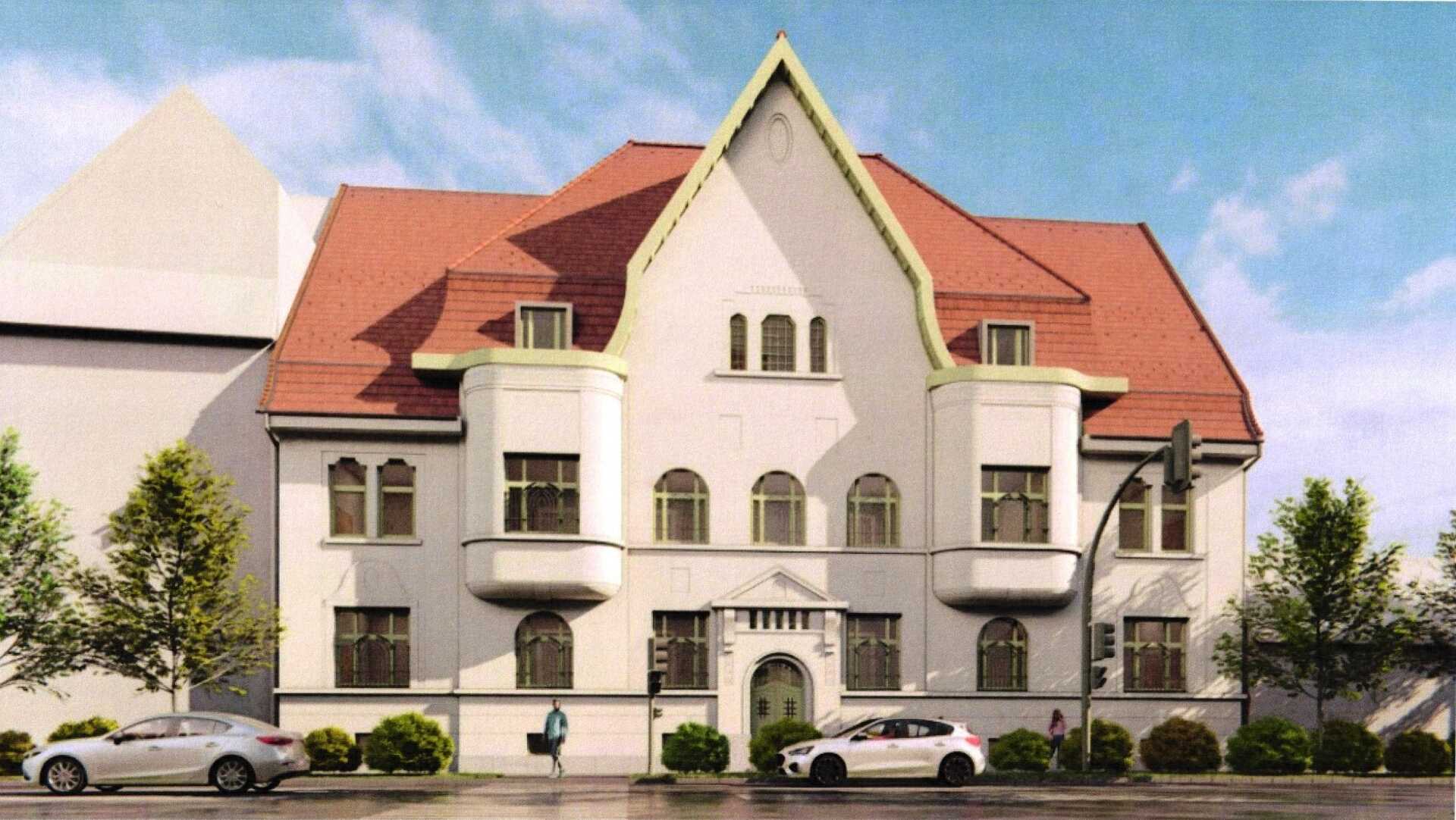 A tervrajz szerint így néz majd ki a 110 éves épület homlokzata