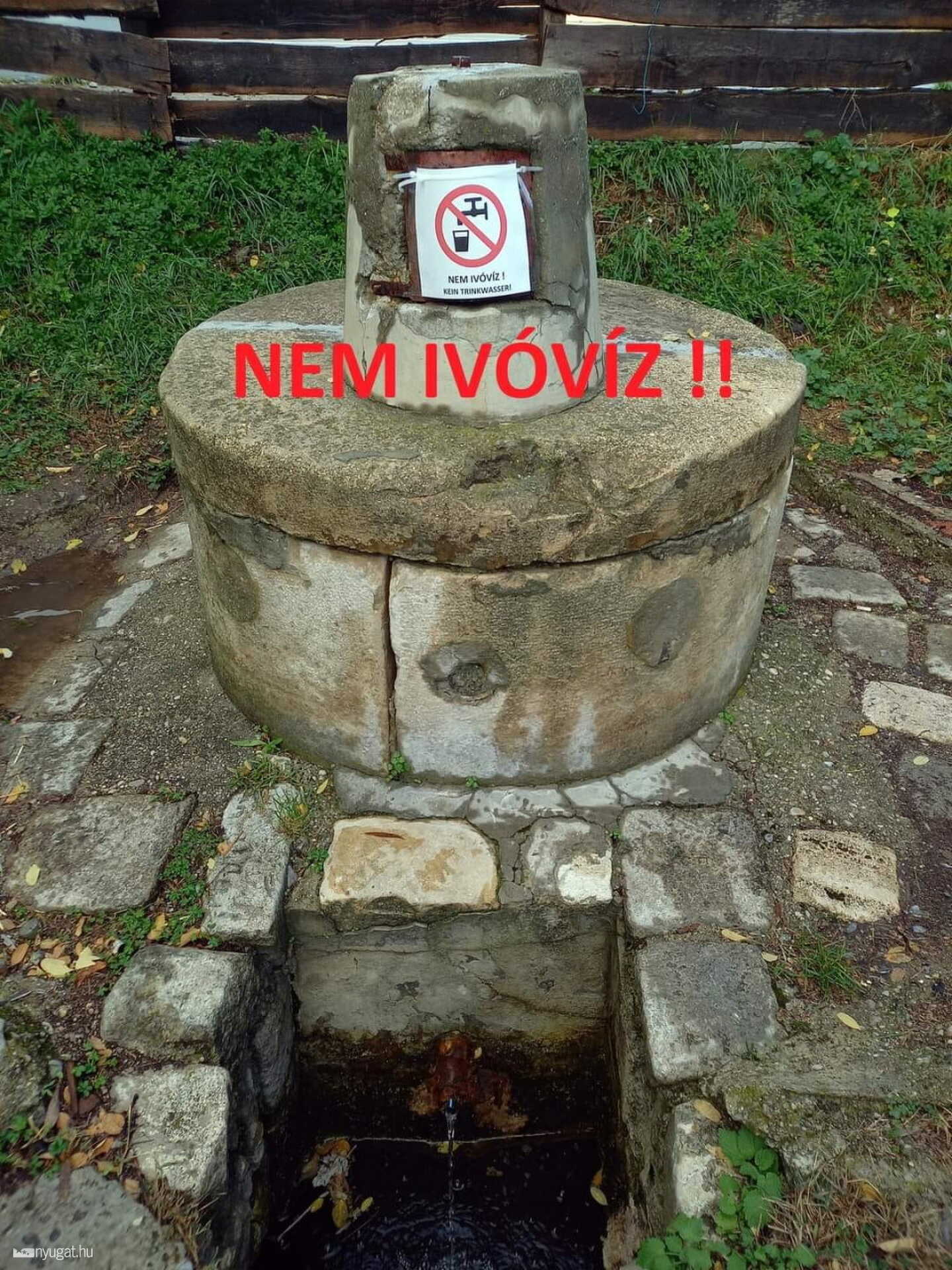 Hiába tisztították ki a kutat, a vize nem iható.