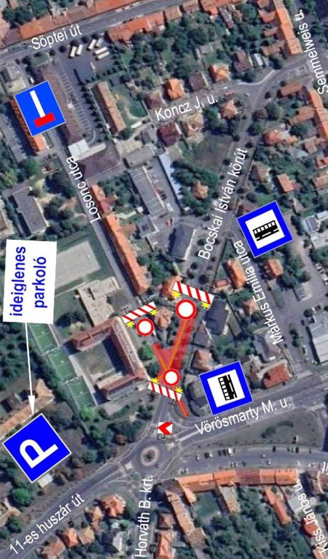 Szennyvízcsatorna-felújítás a Bocskai körúton 