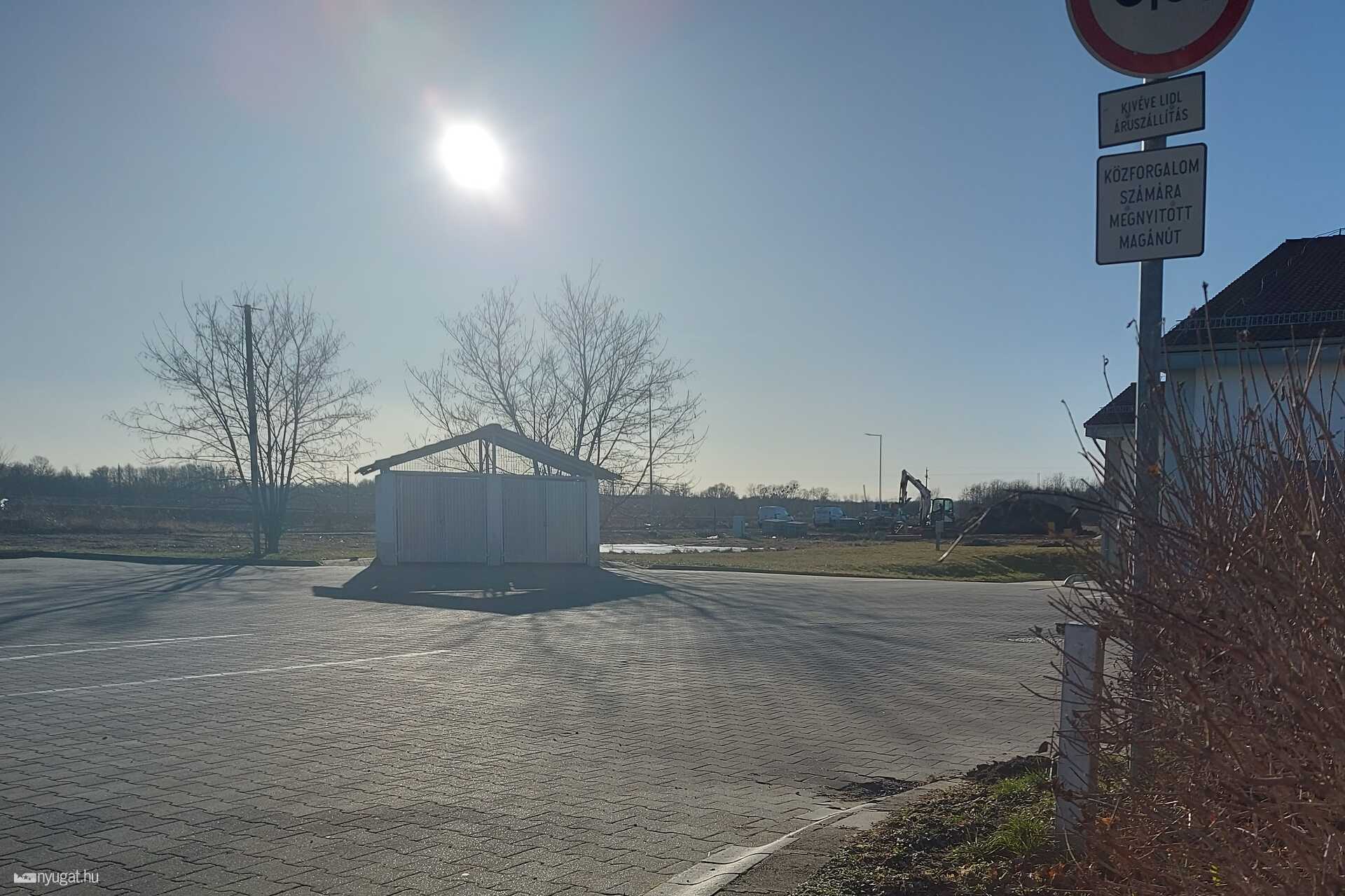 A Lidl mögötti építkezés