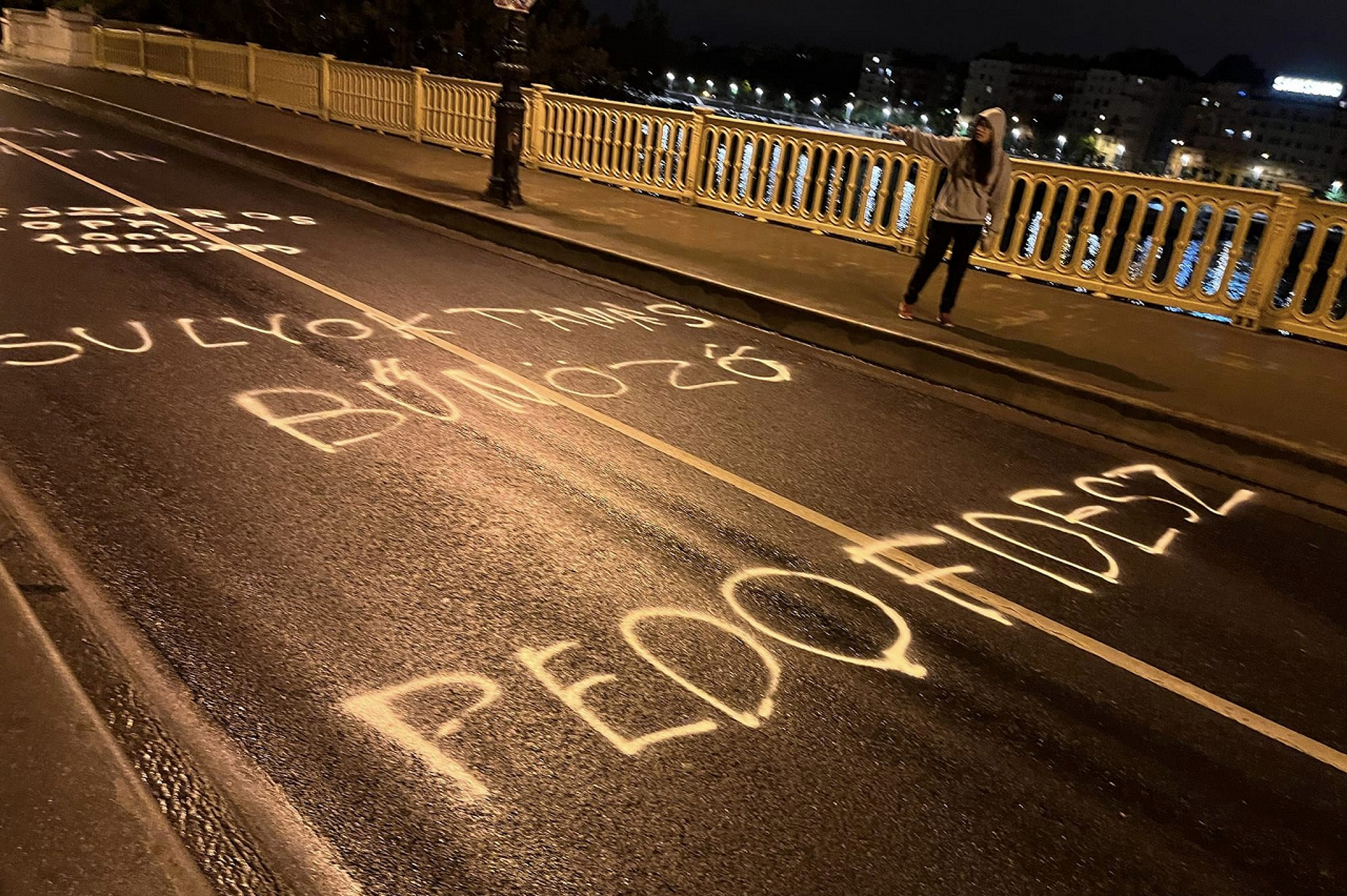 A DK ifjúsági szervezete felfesti a Fidesz bűneit
