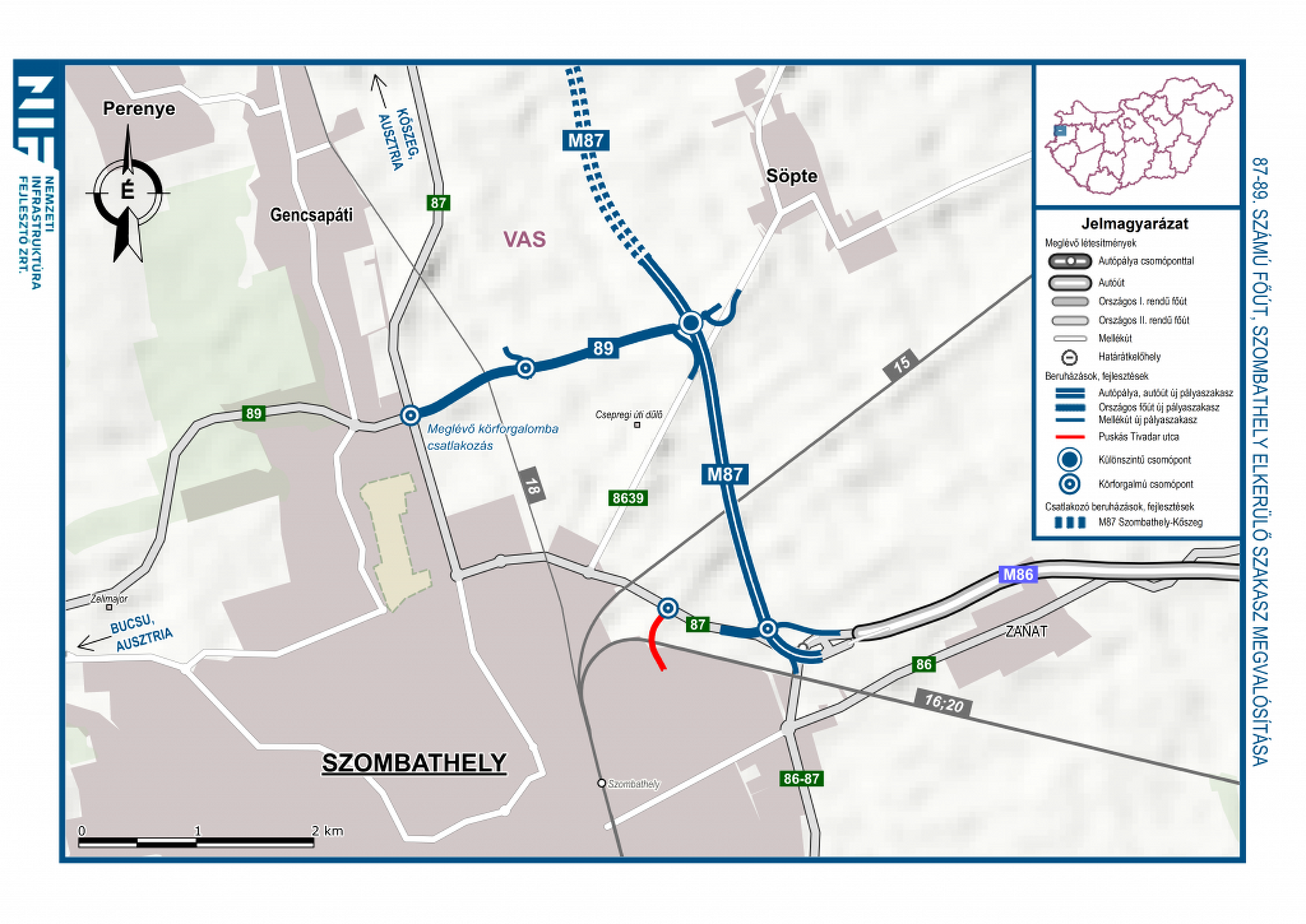 Szombathely elkerülő 89-es új szakasza