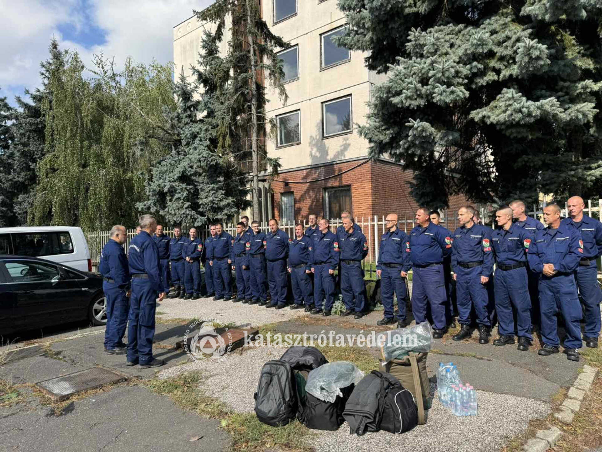 Vas megyei tűzoltók az árvízi védekezésben