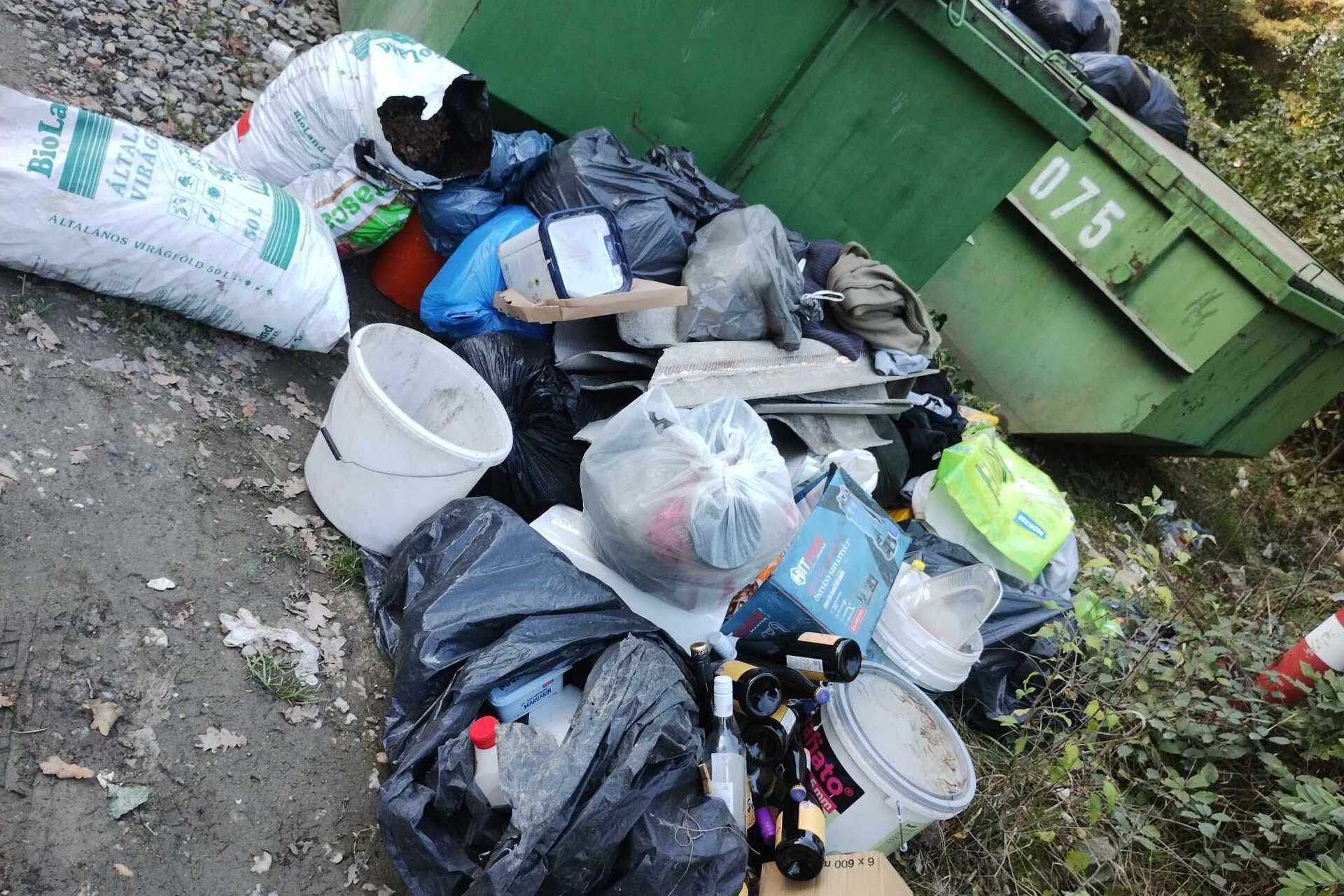Szeméthelyzet a Parkerdőben
