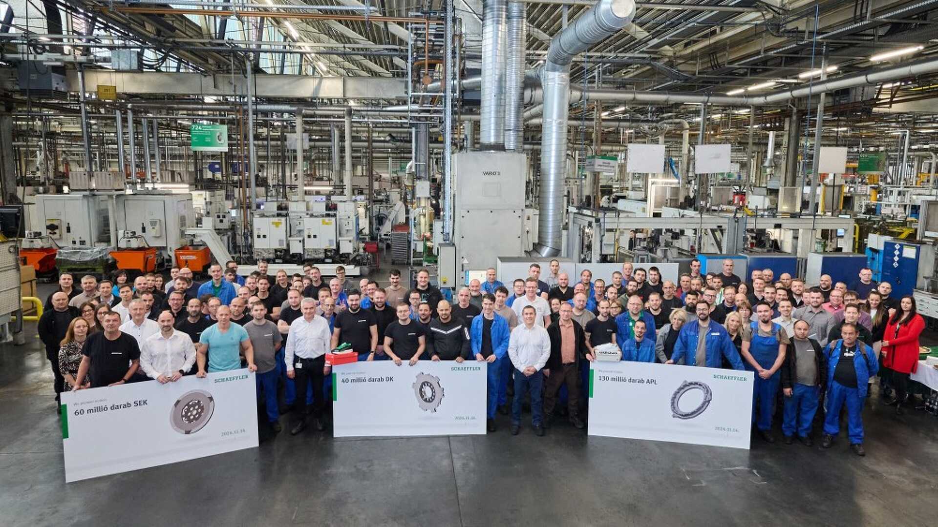 A szombathelyi Schaeffler munkatársai együtt ünnepelték a jubileumot