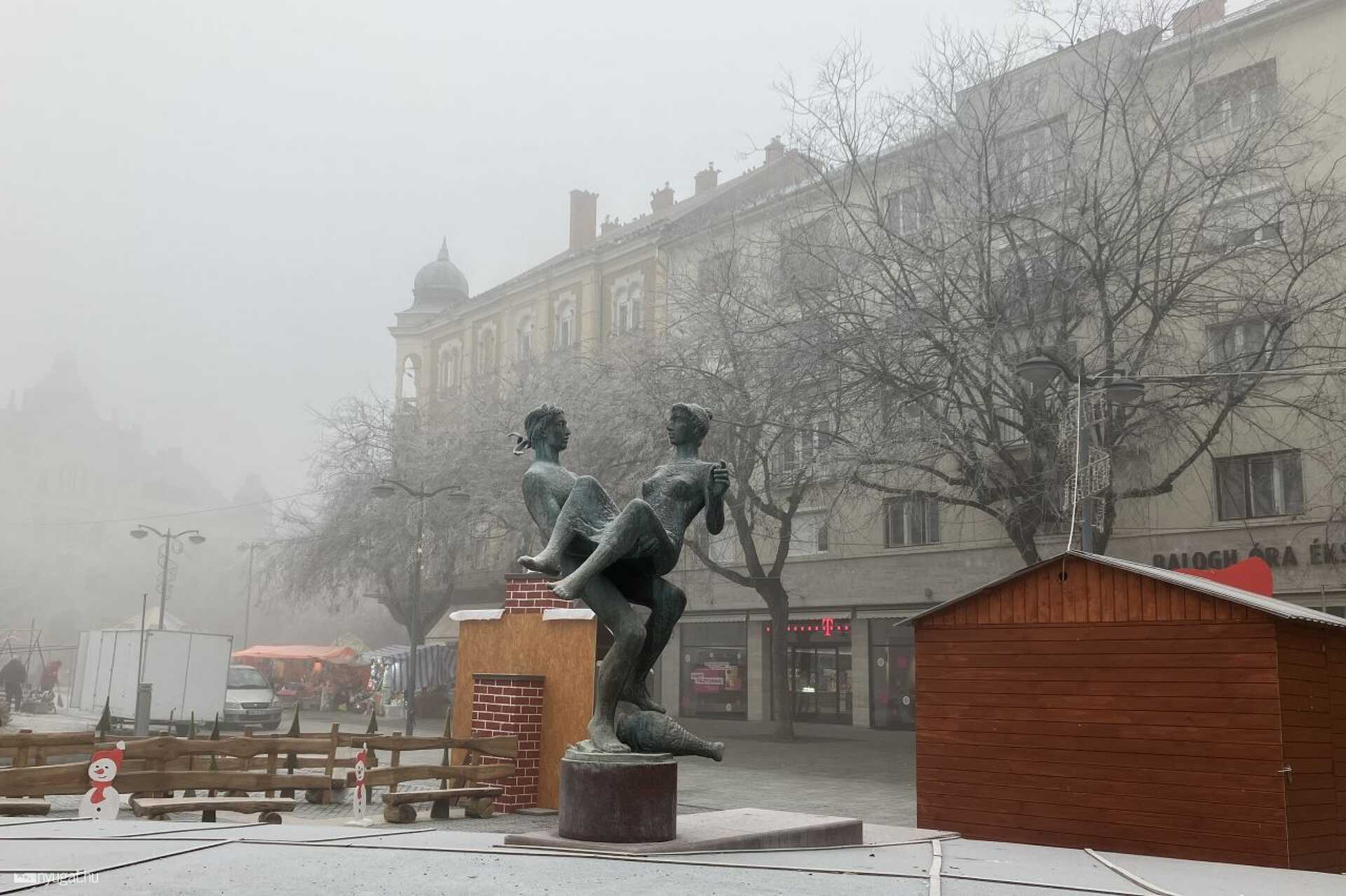 Fagyos szilveszter reggel Szombathelyen 