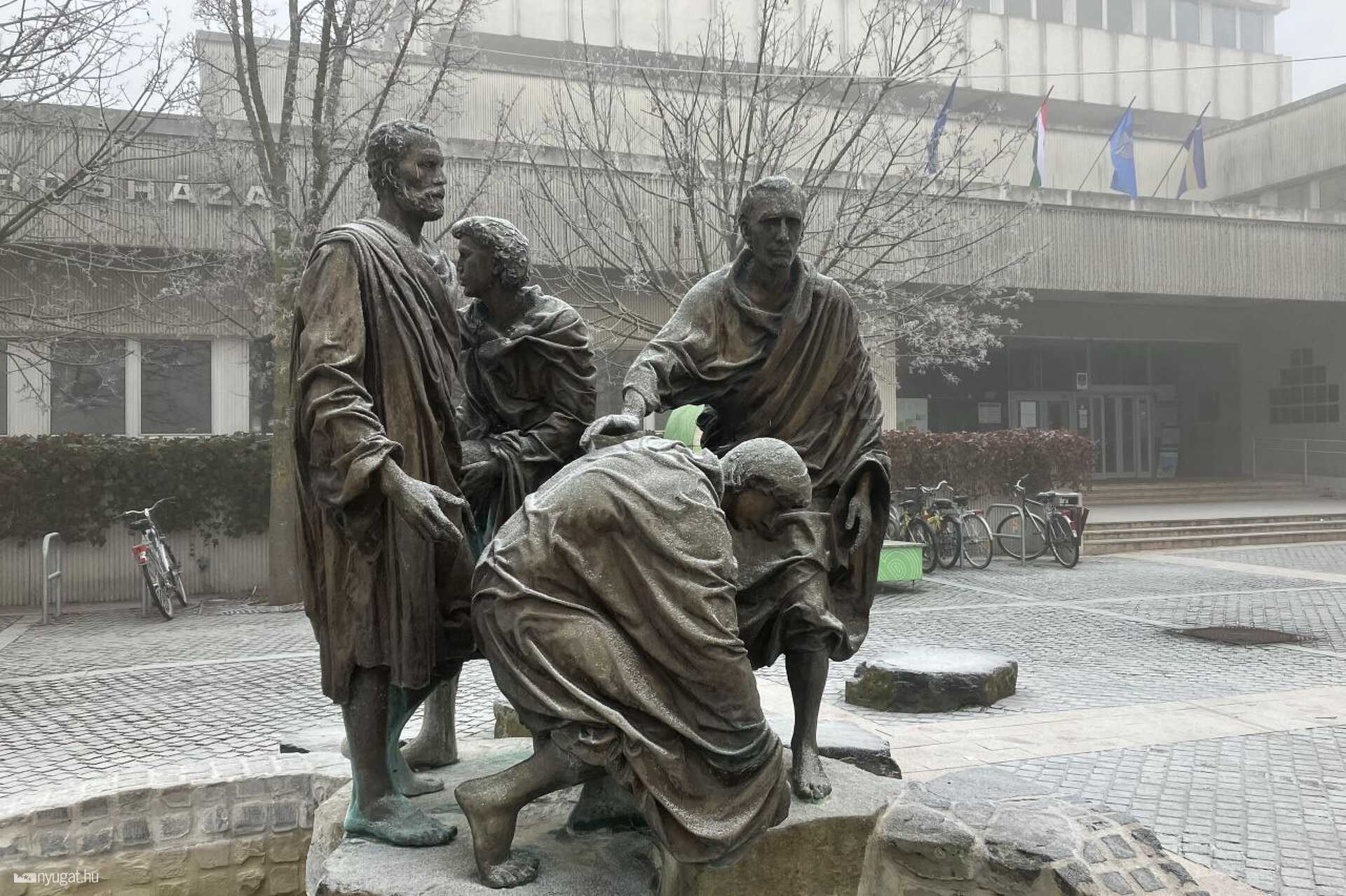 Fagyos szilveszter reggel Szombathelyen 