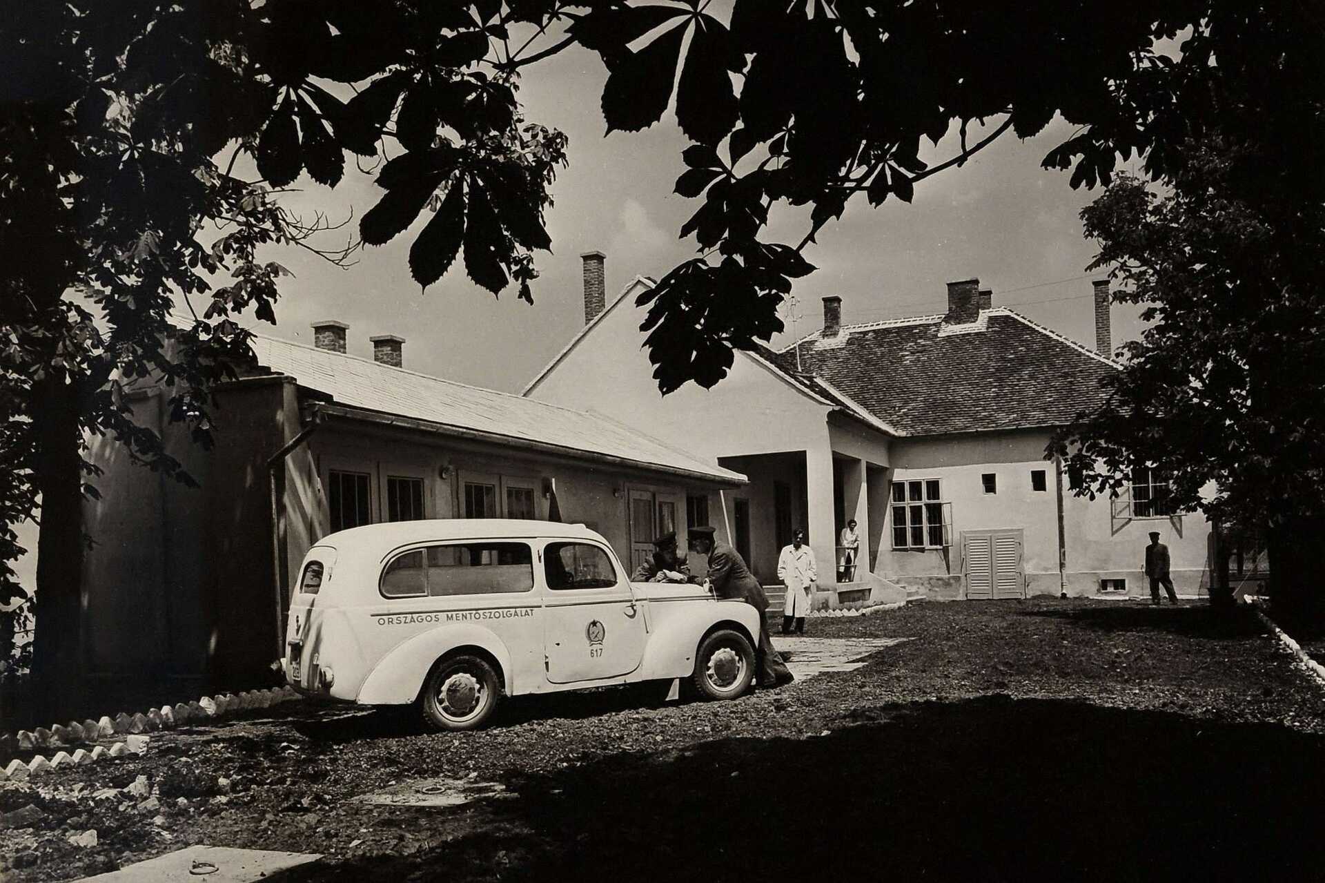 A szombathelyi mentőállomás az 1950-es években