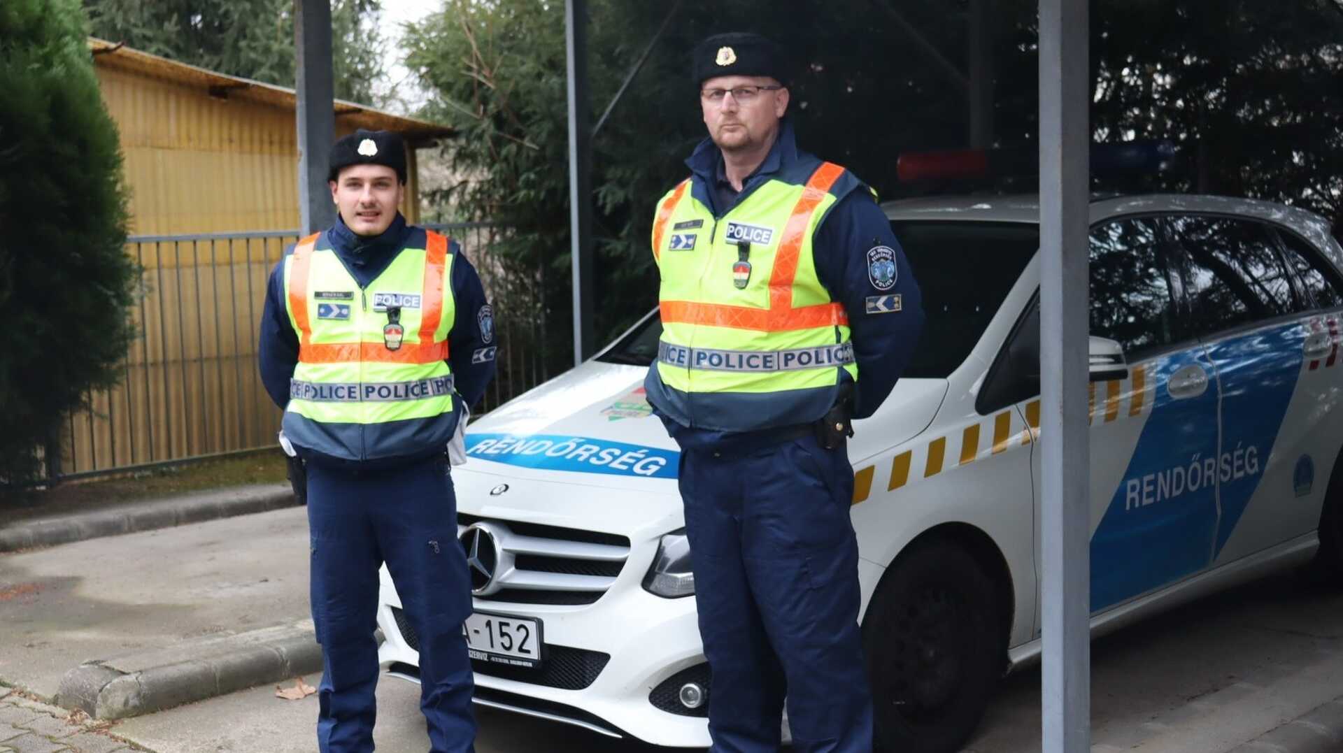 Kiss Tibor c. r. törzszászlós és Horváth Ábel r. őrmester