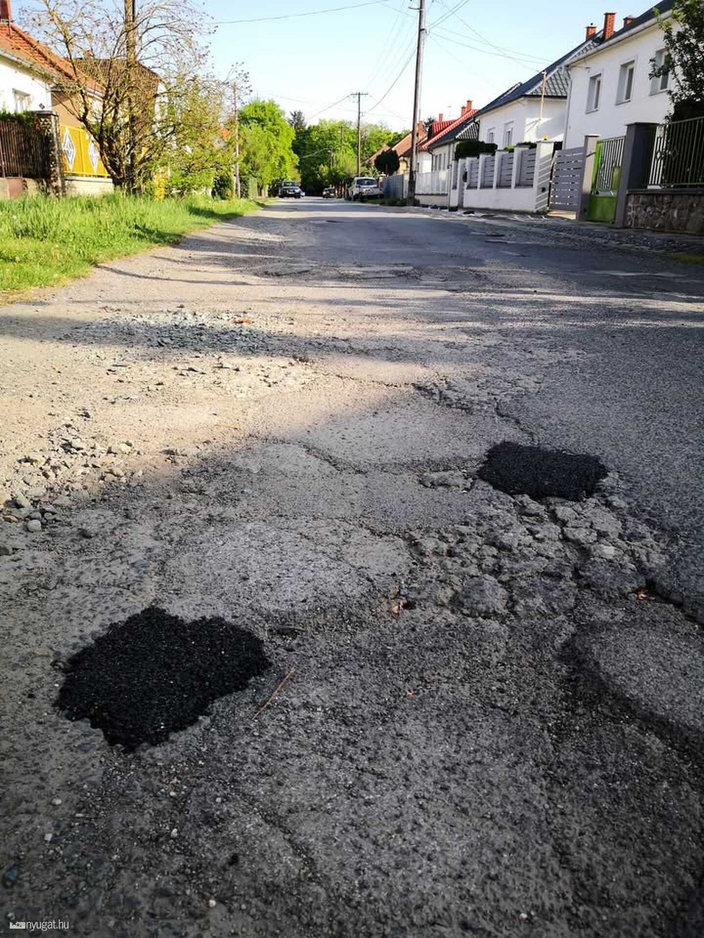 Vadrózsa utca kátyúzás