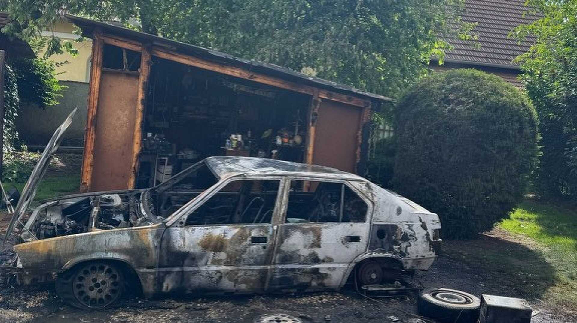 Autóról terjedt át a tűz a műhelyre Vasegerszegen