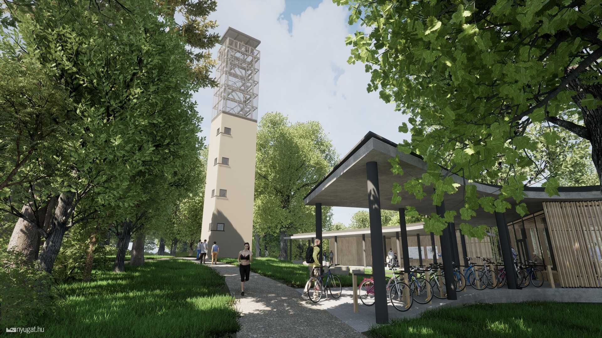 Jánosa Marcell látványtervei az Oladi Kilátóról
