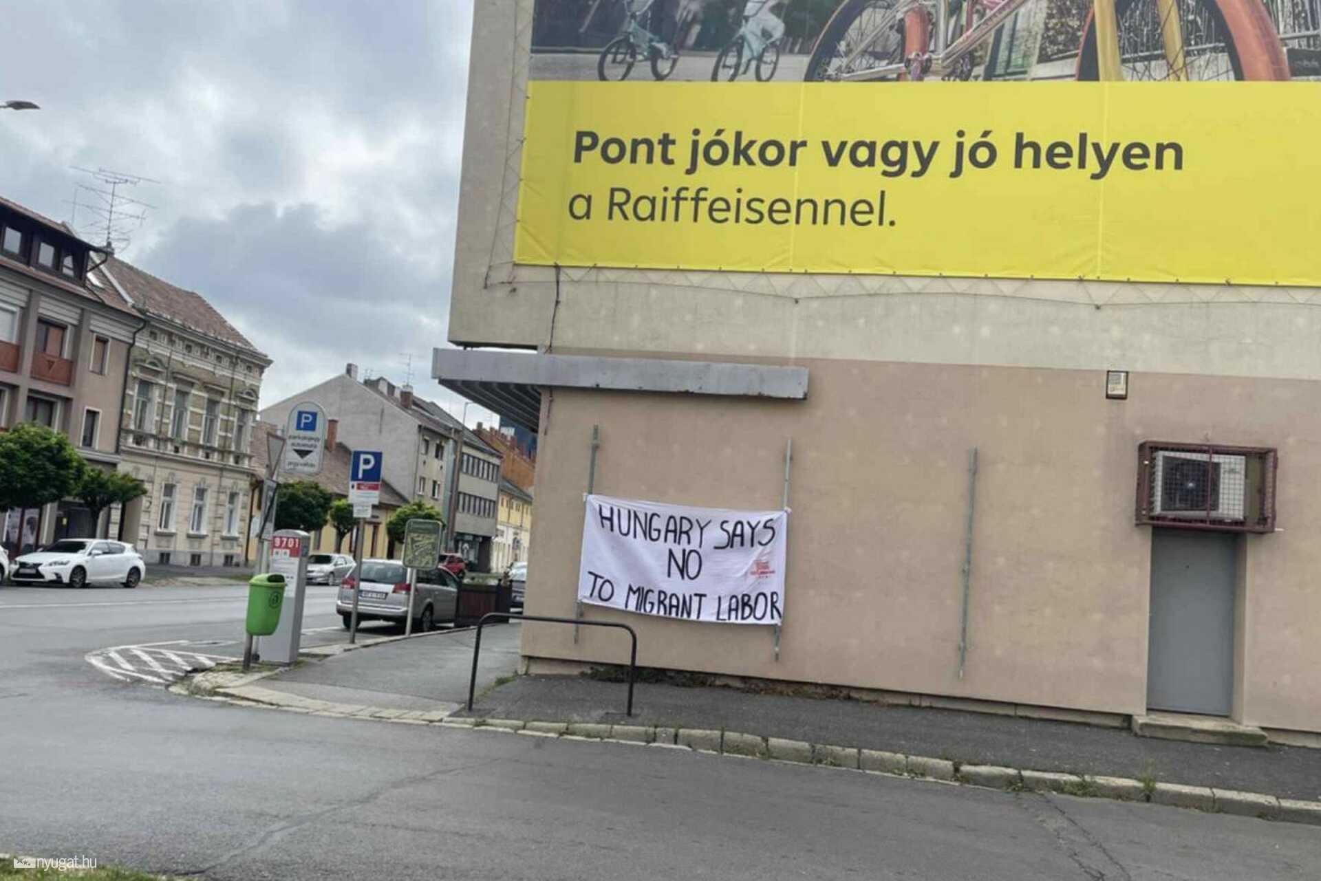 Titokban felrakott molino Szombathelyen 