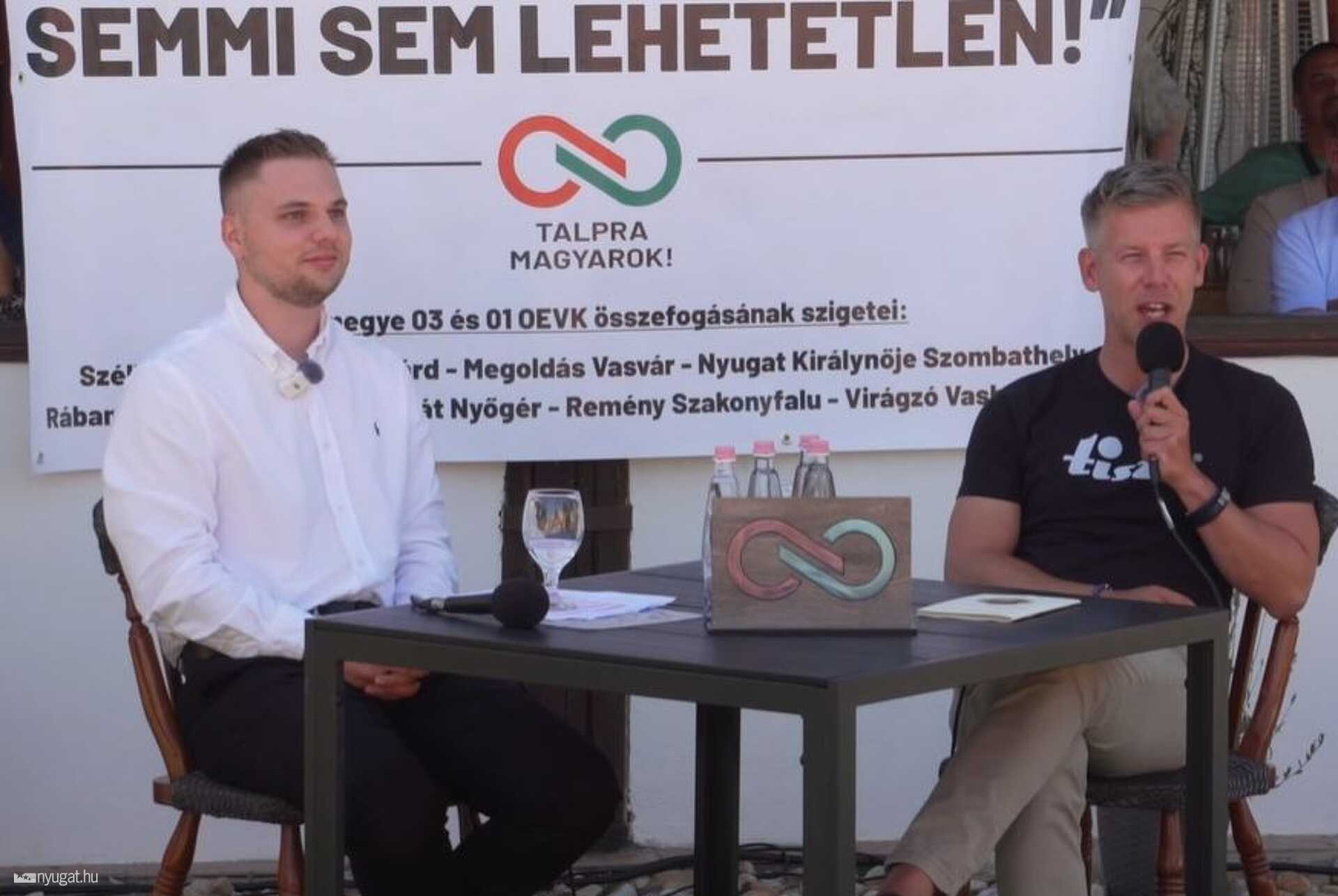 Horváth Nándor Zsolt és Magyar Péter a fórumon