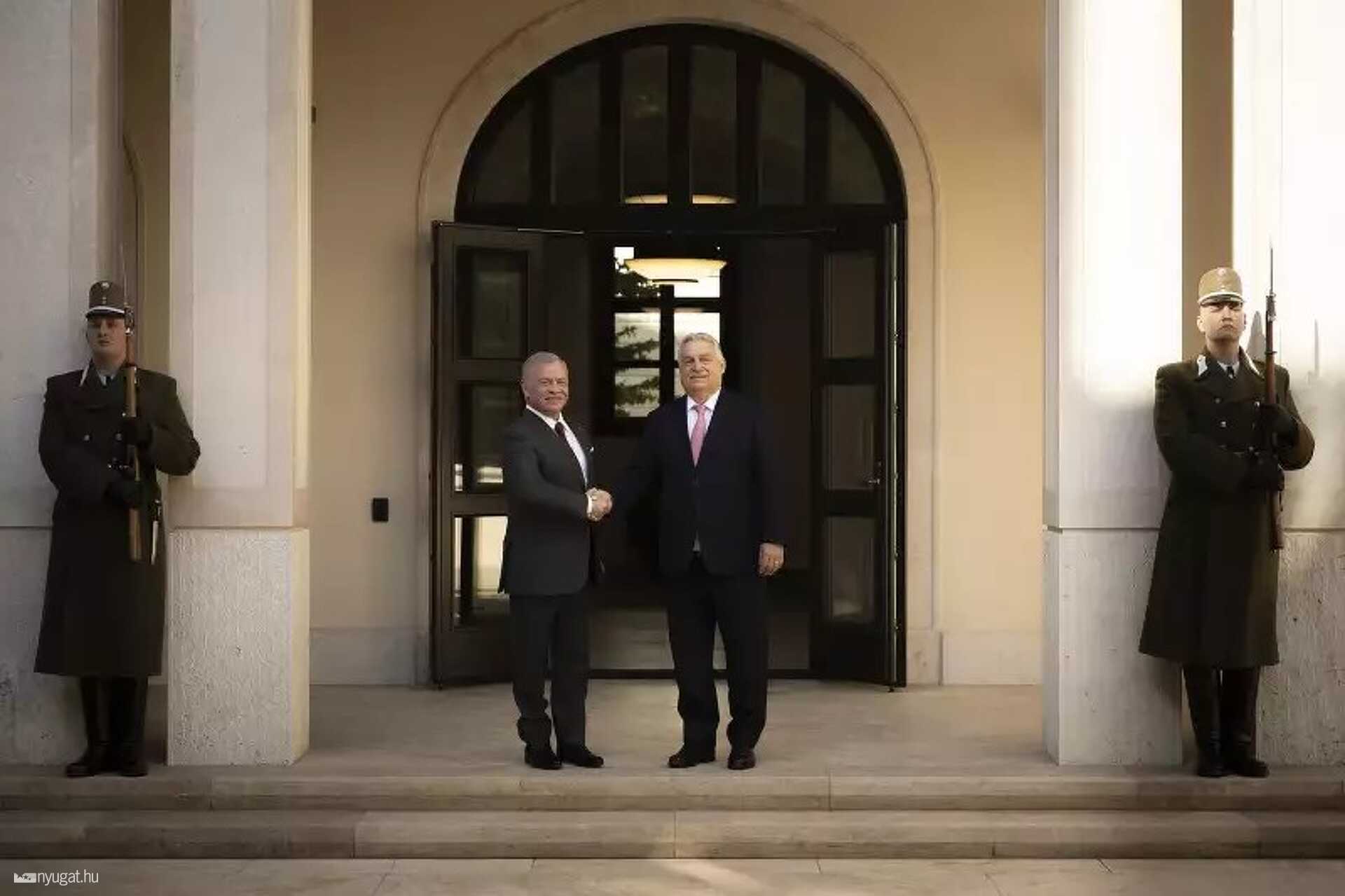 Orbán Viktor miniszterelnök fogadta II. Abdalláh jordán királyt a Karmelita kolostorban