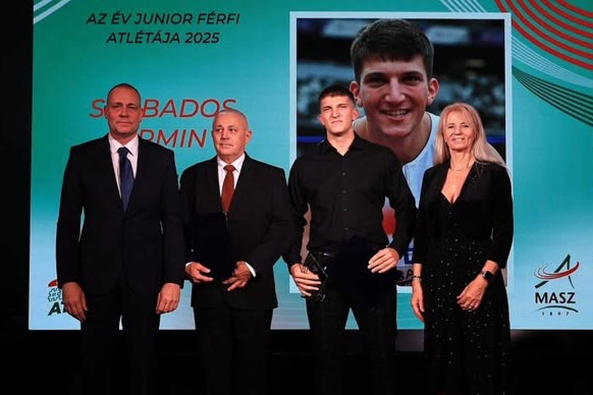 Szabados Ármin a díjátadón