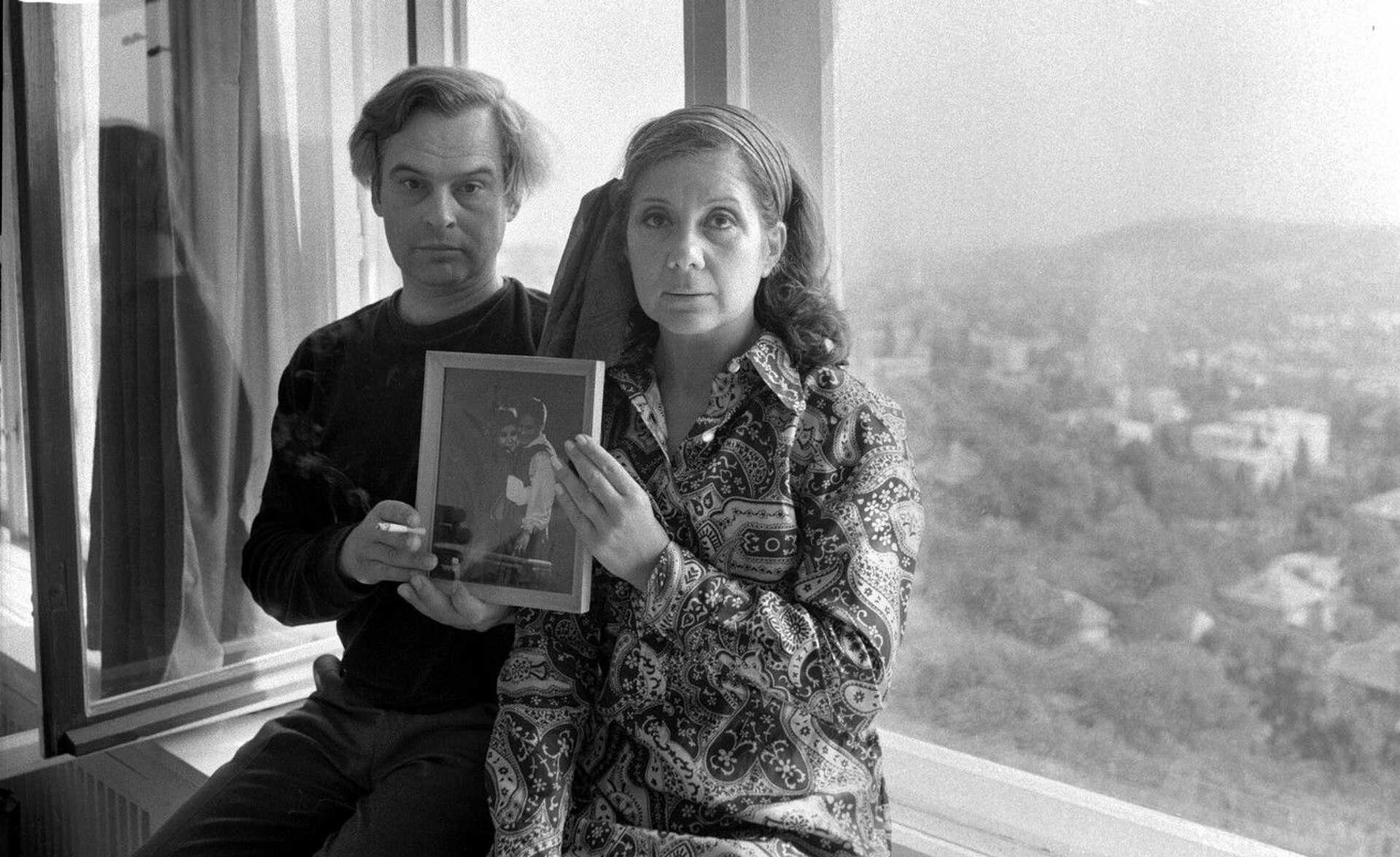 Latinovits Zoltán és Ruttkai Éva otthonukban, 1971 