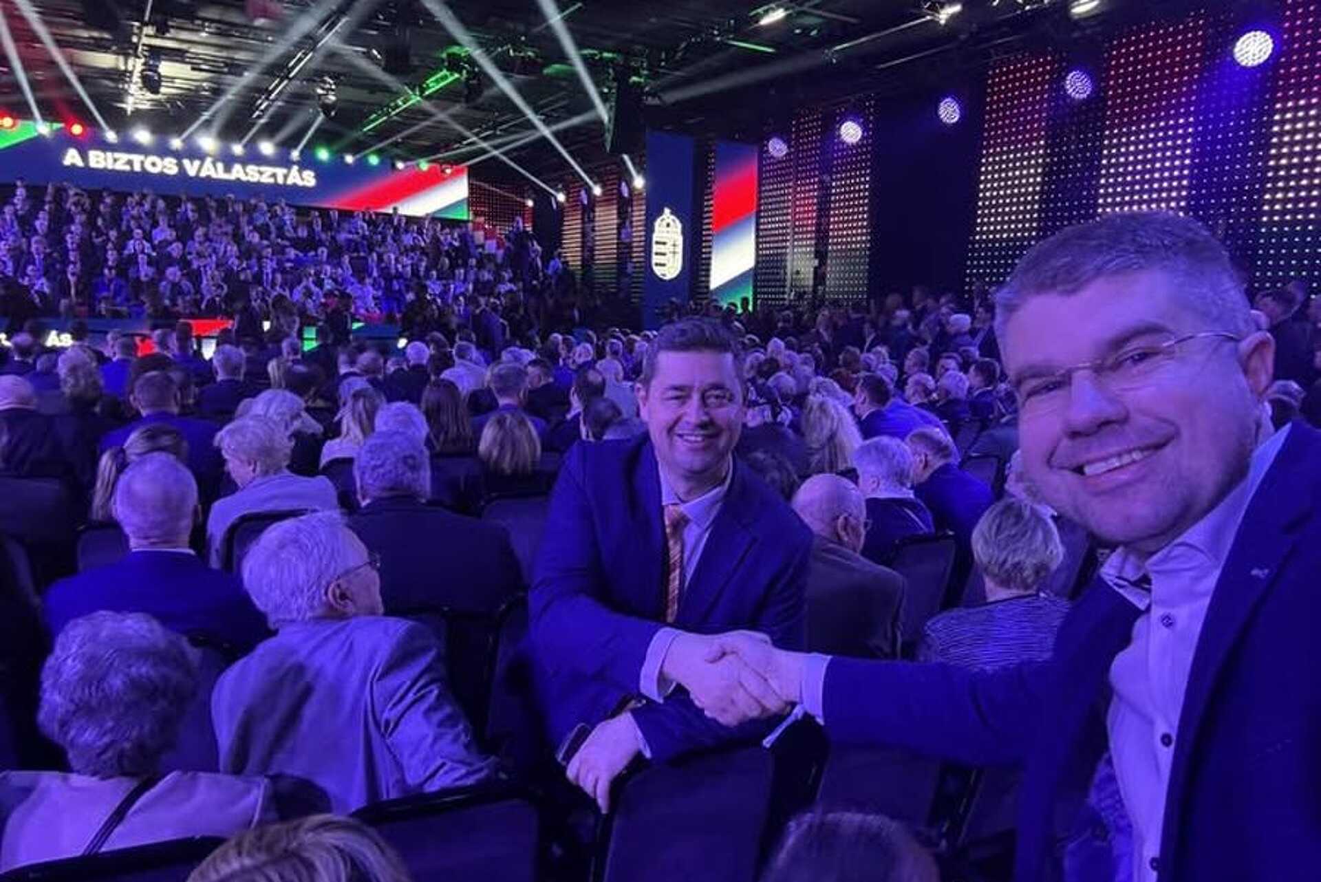 Ágh Péter és Básthy Béla Orbán Viktor évértékelőjén