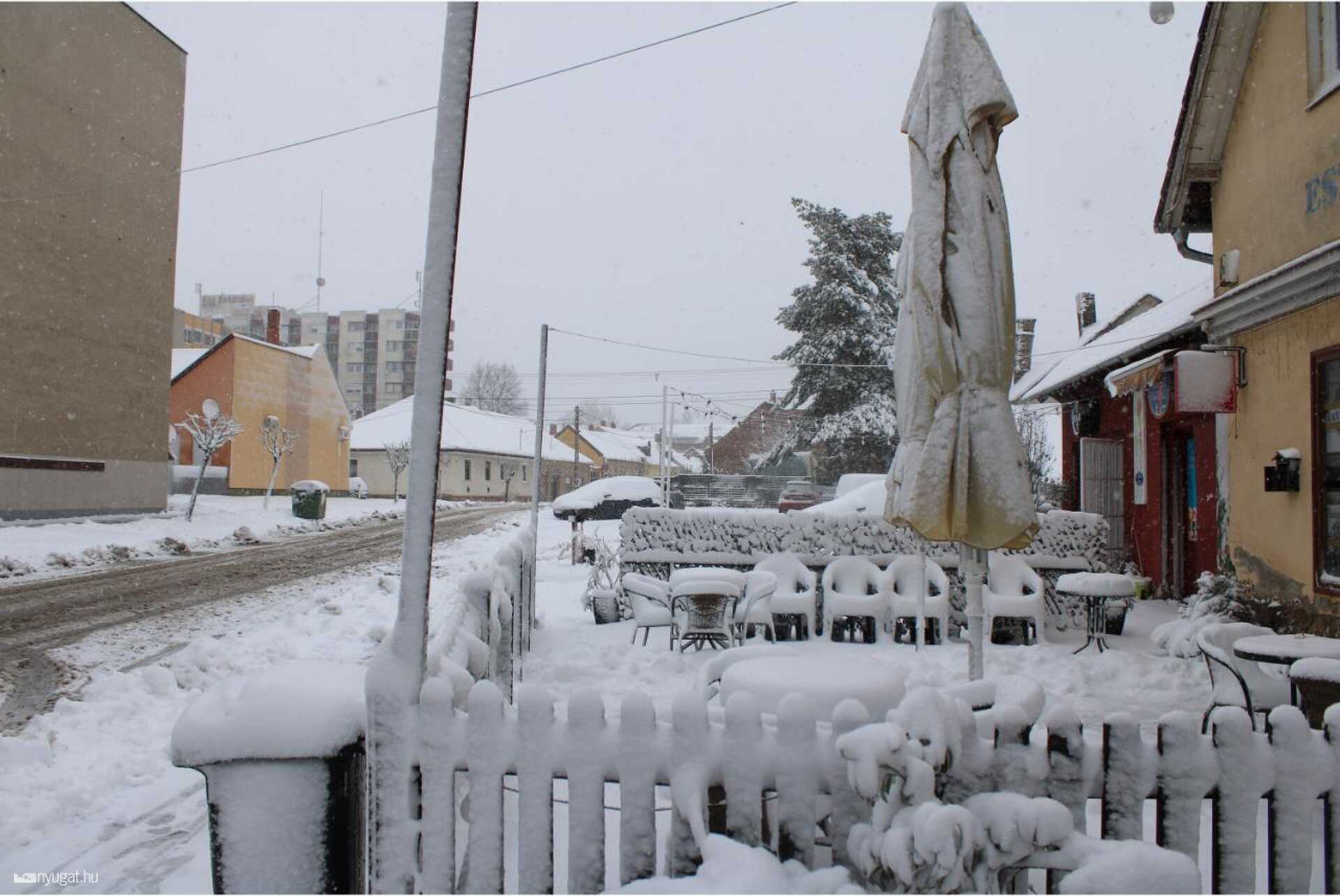 Körmend hóesésben