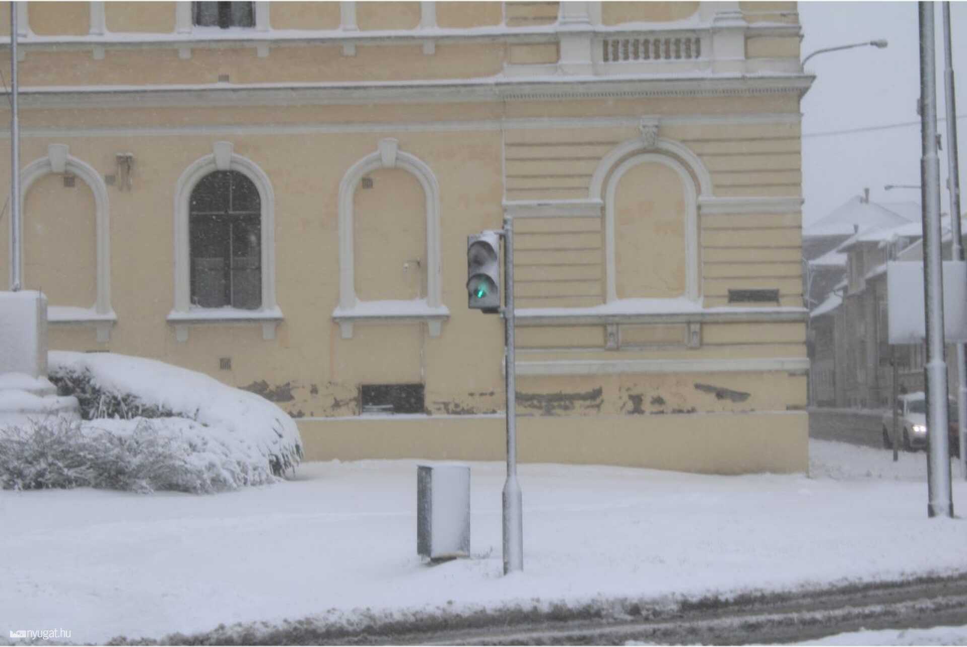 Körmend hóesésben