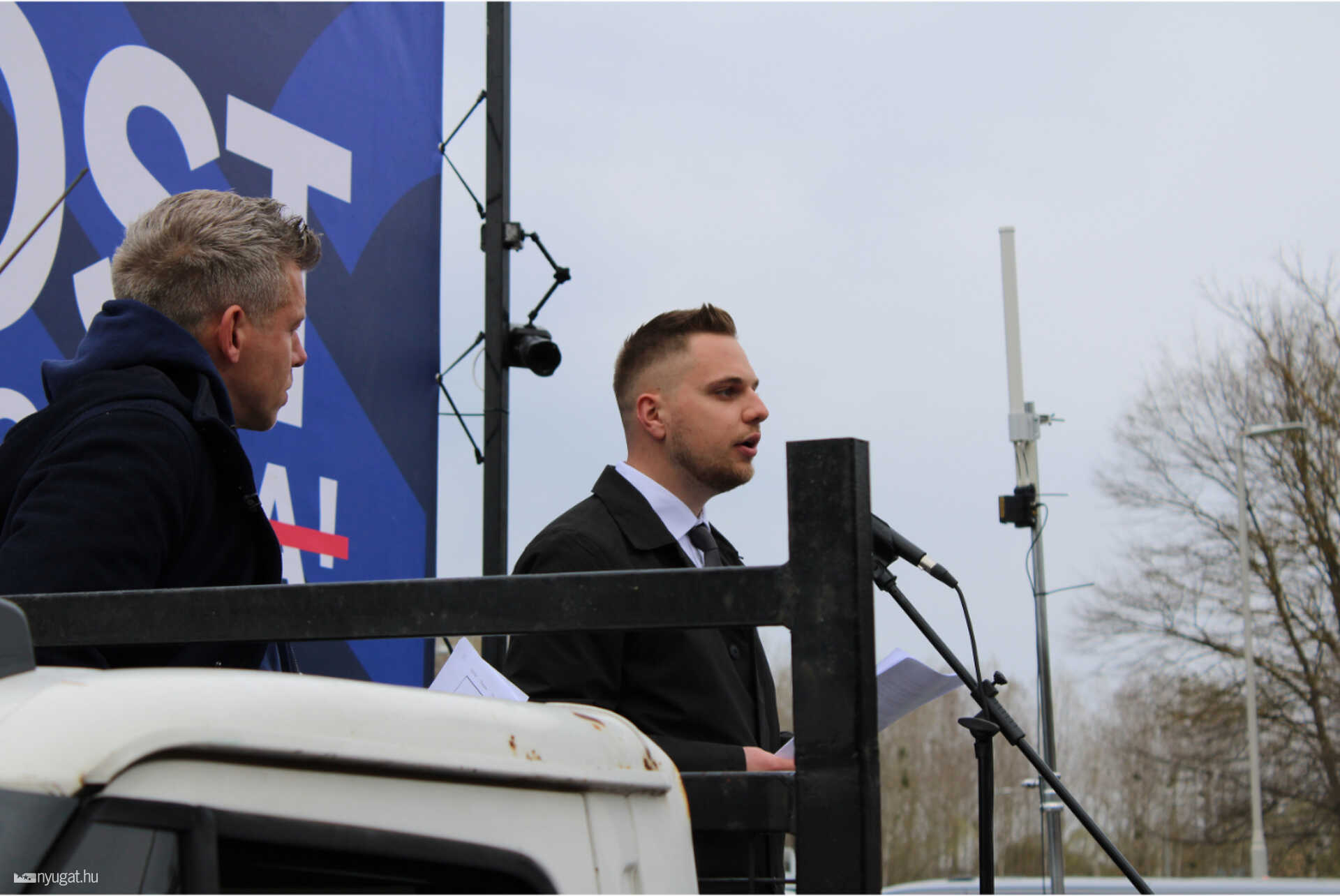 Magyar Péter és Horváth Nándor Zsolt Szentgotthárdon