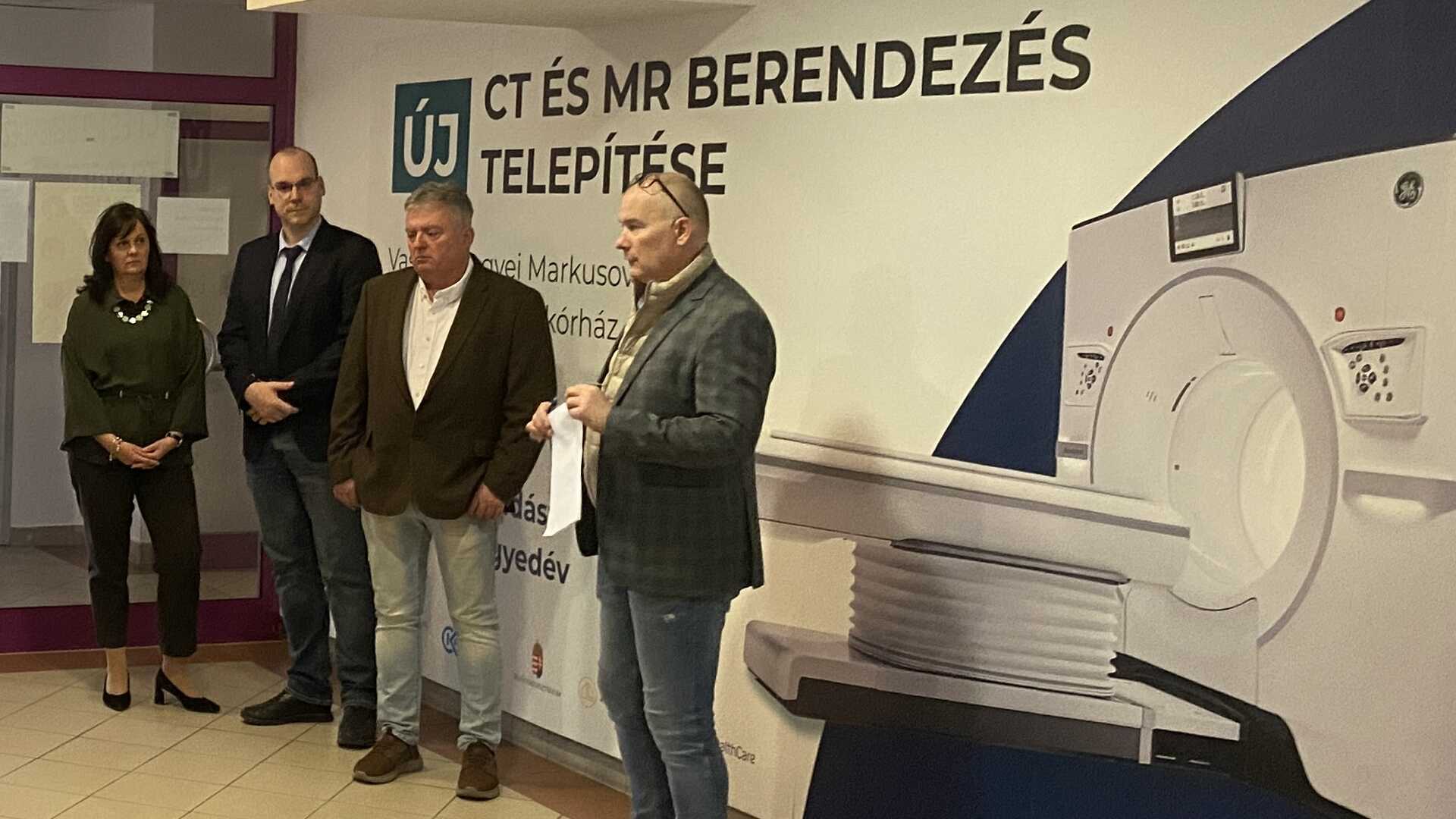 Új CT és MR berendezés telepítése
