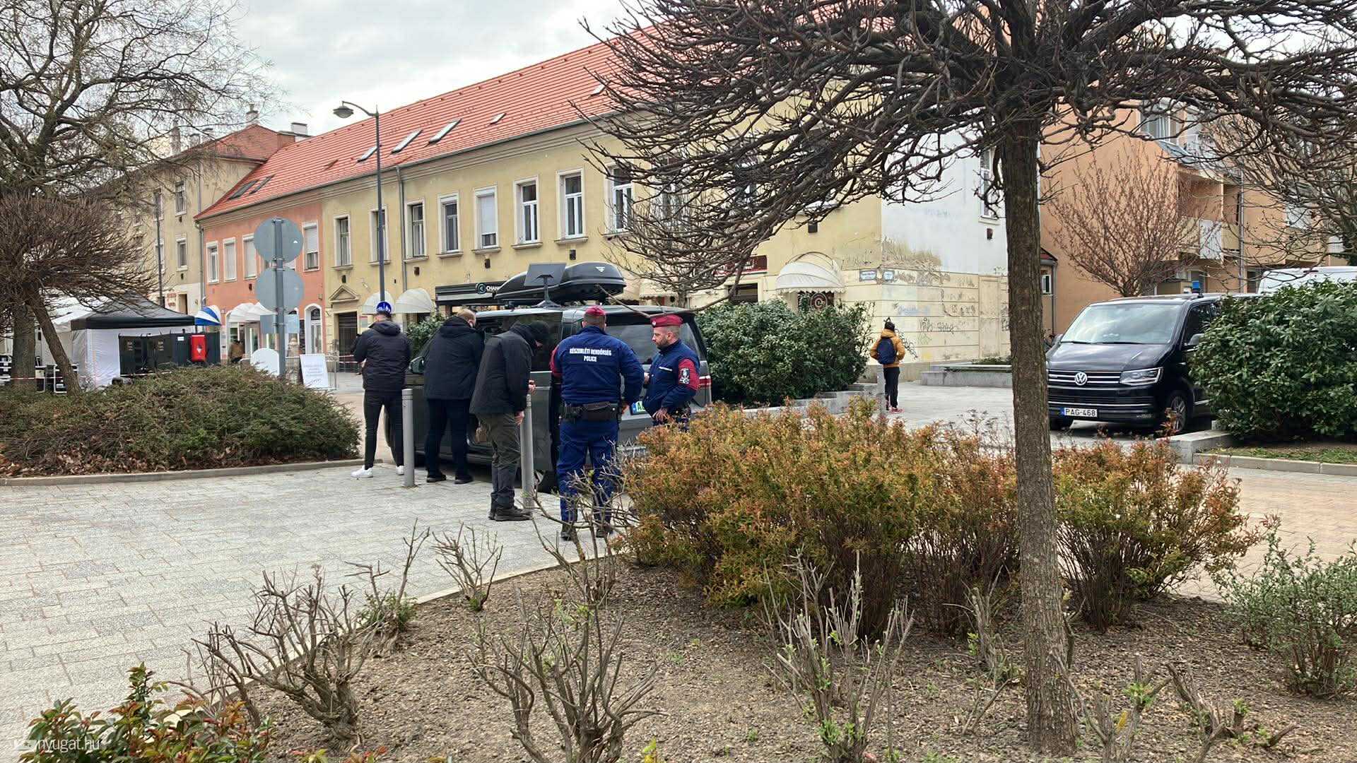 Savaria tér Orbán Viktor rendezvénye alatt