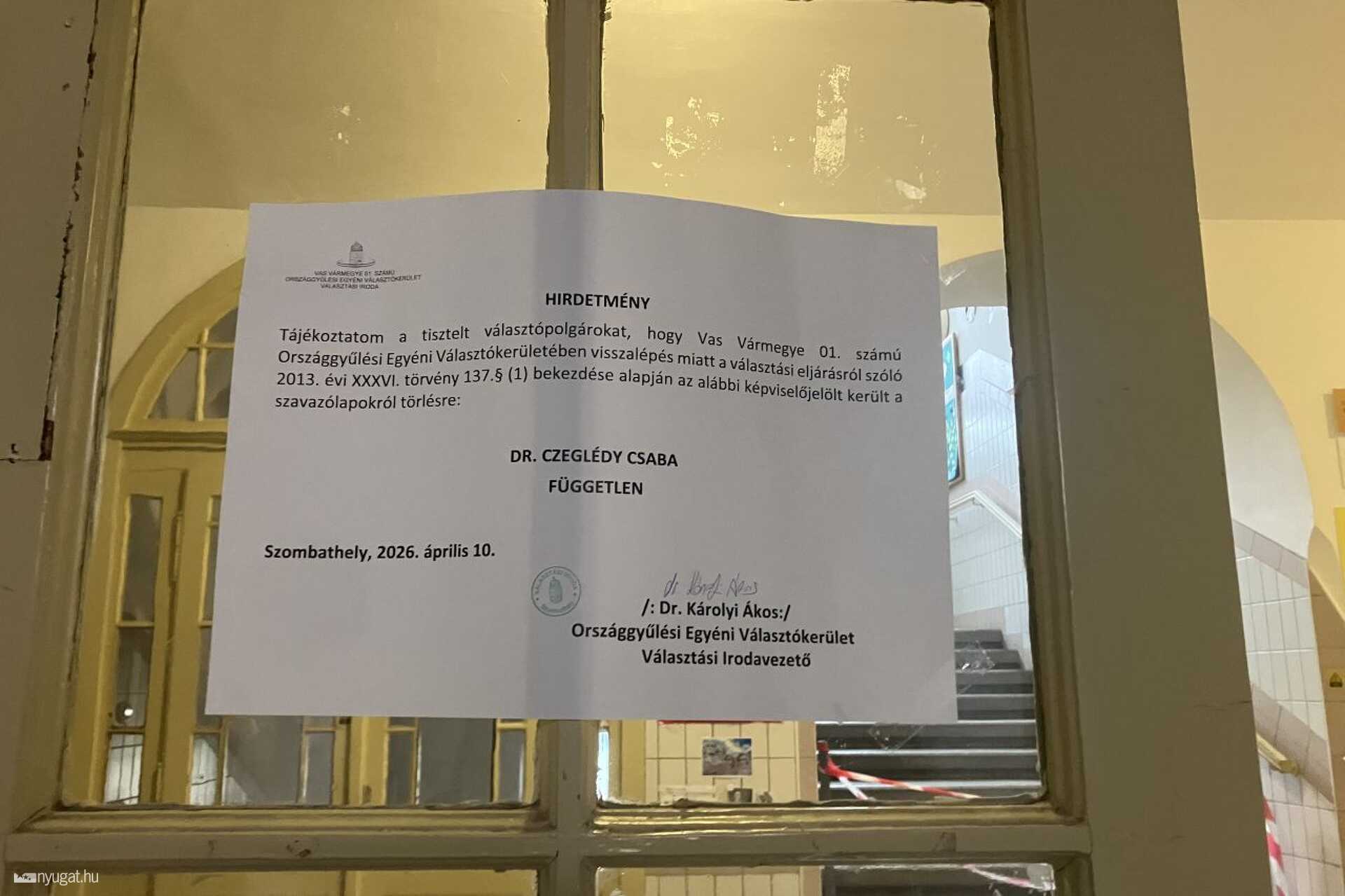 Szavazás a szombathelyi Zrínyi iskolában