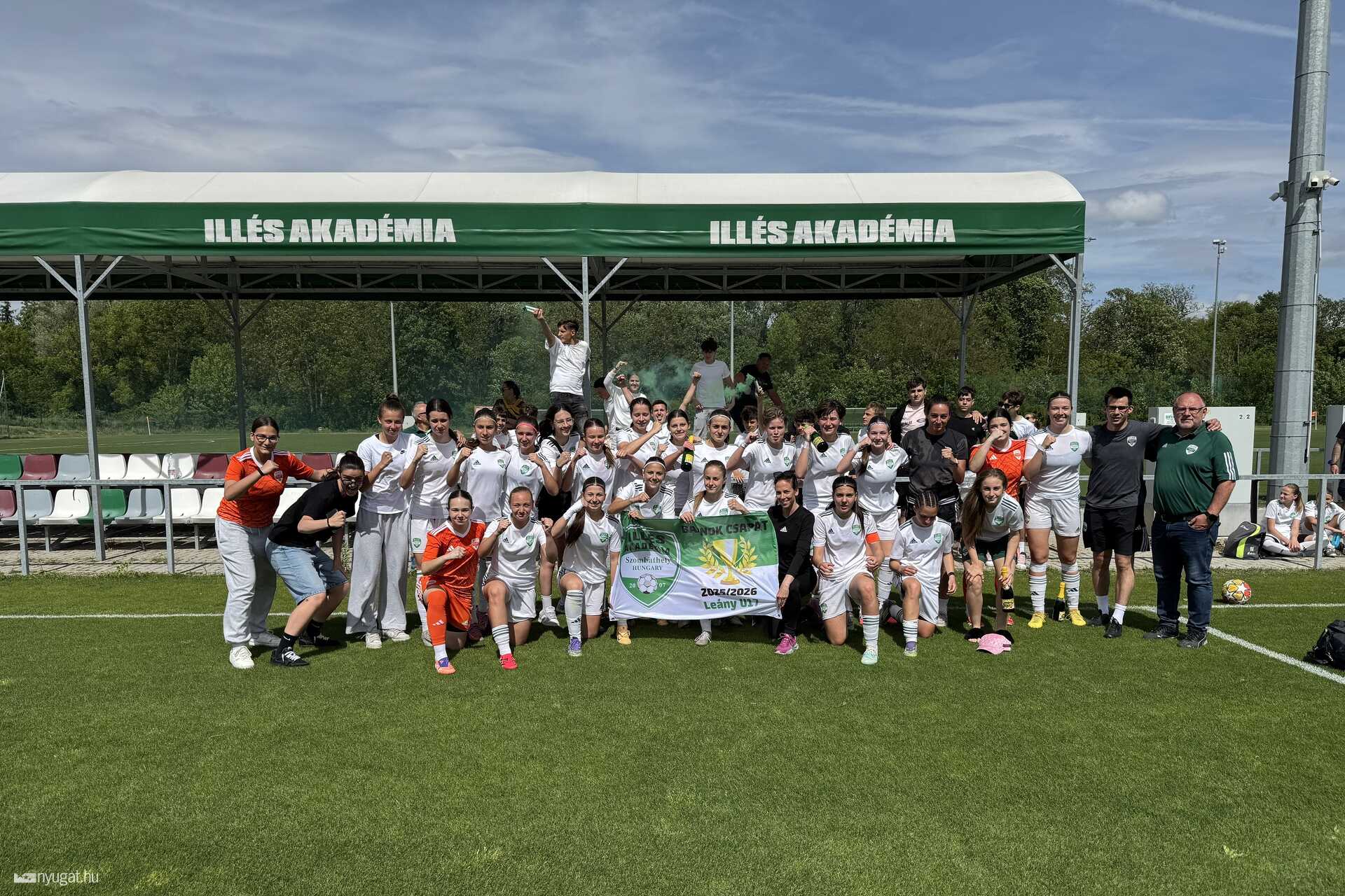U17-es bajnok lett az Illés Akadémia lány csapata 