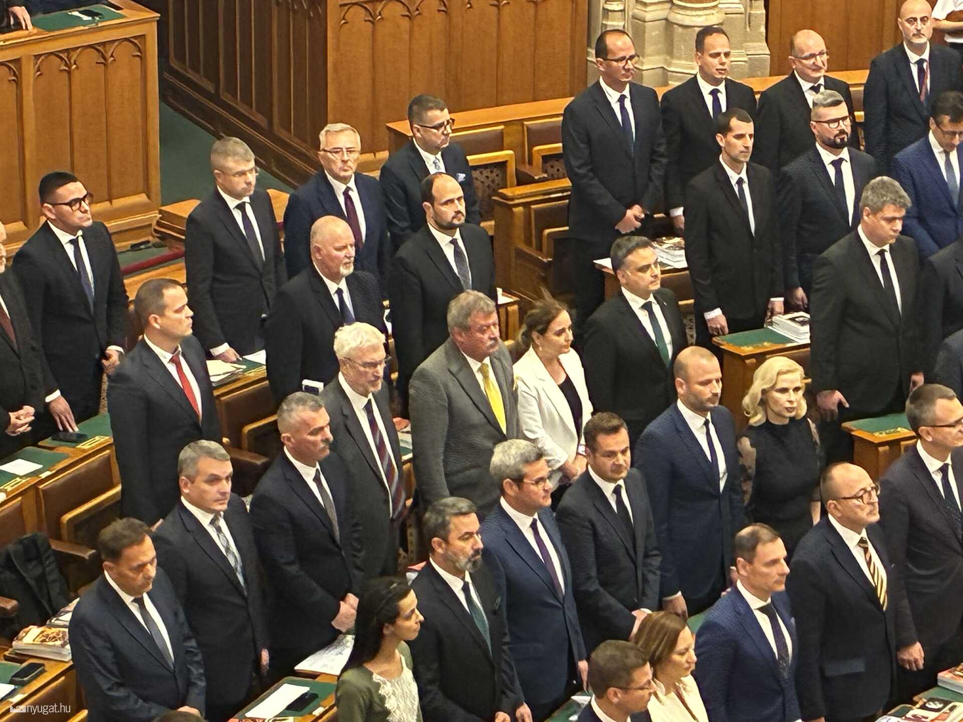 Fidesz-frakció a parlament alakuló ülésén