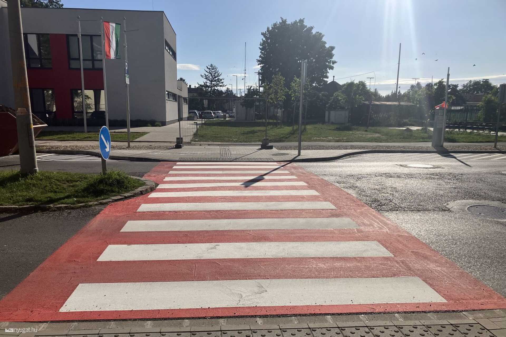 Zebra a kórház előtt