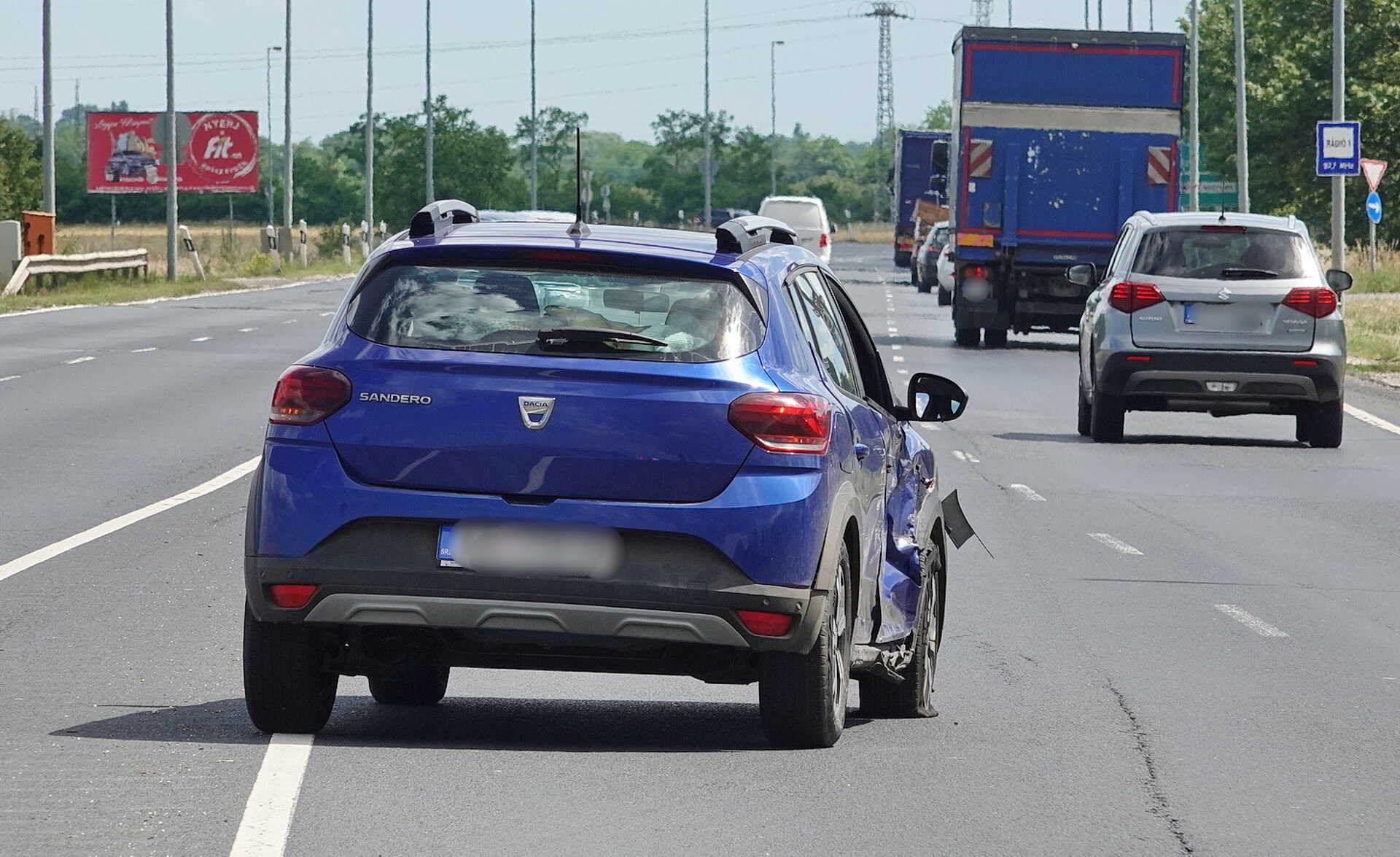 Baleset a 86-oson, Szombathely határában