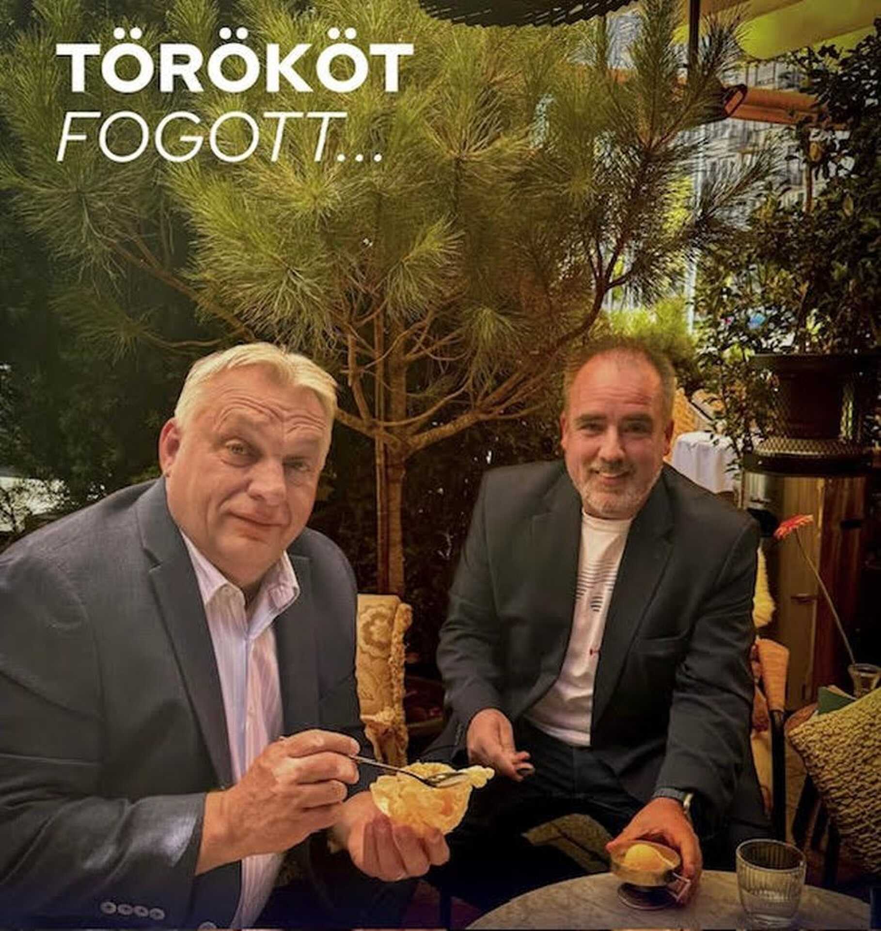 Orbán Viktor fagyizik Török Gáborral