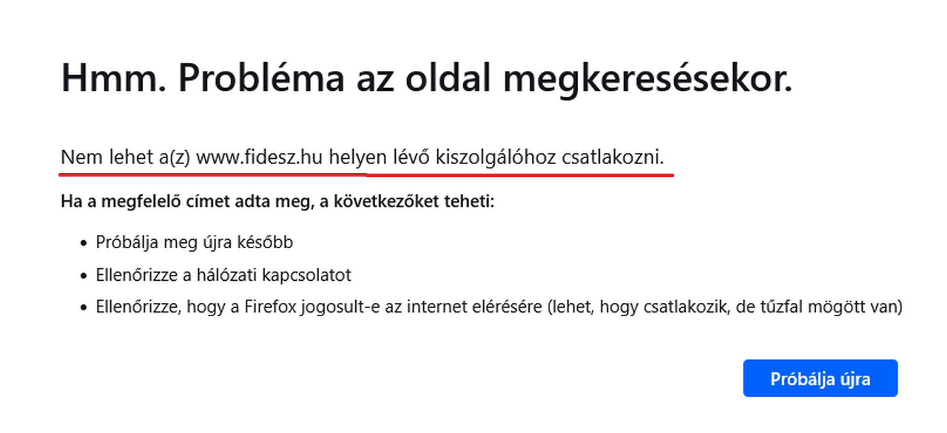 Ez fogad a fidesz.hu helyén