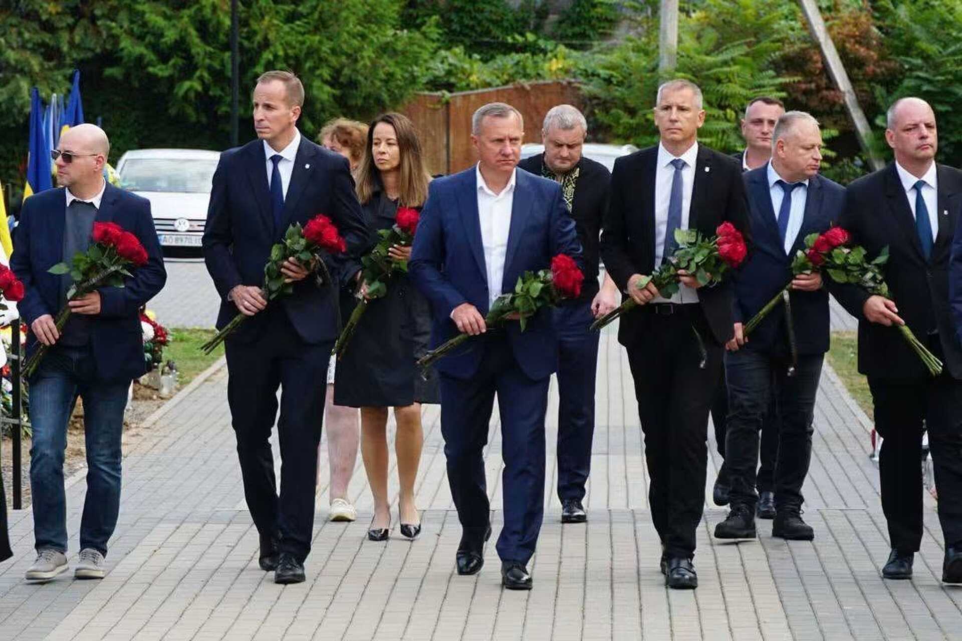 László Győző, Nemény András és Horváth Attila Ungváron