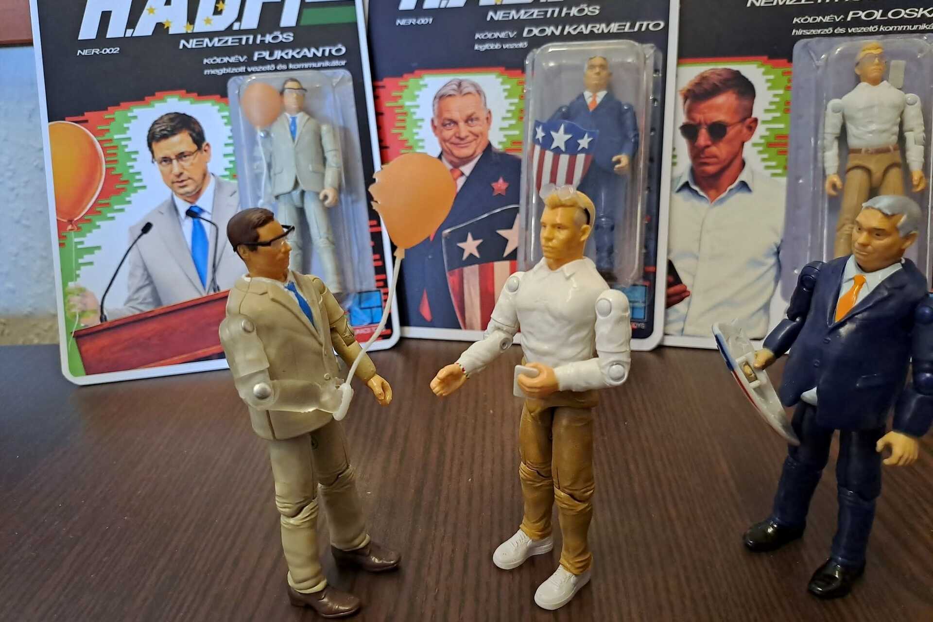 Magyar Péter, Gulyás Gergely és Orbán Viktor egy G.I. Joe-szerű univerzumban