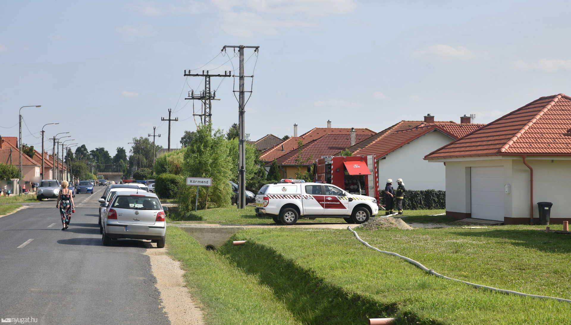 Lakóházakat veszélyeztetett a tűz Körmenden
