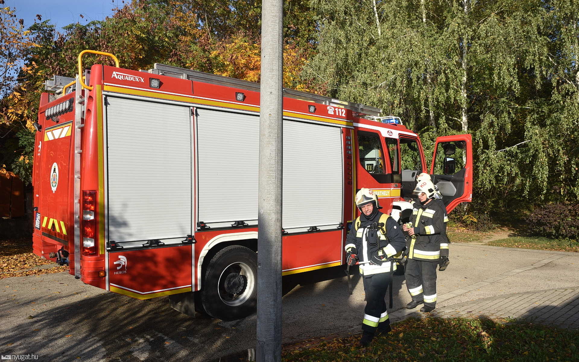 Ismét gumi égett a Minerva lakópark mellett, Szombathelyen