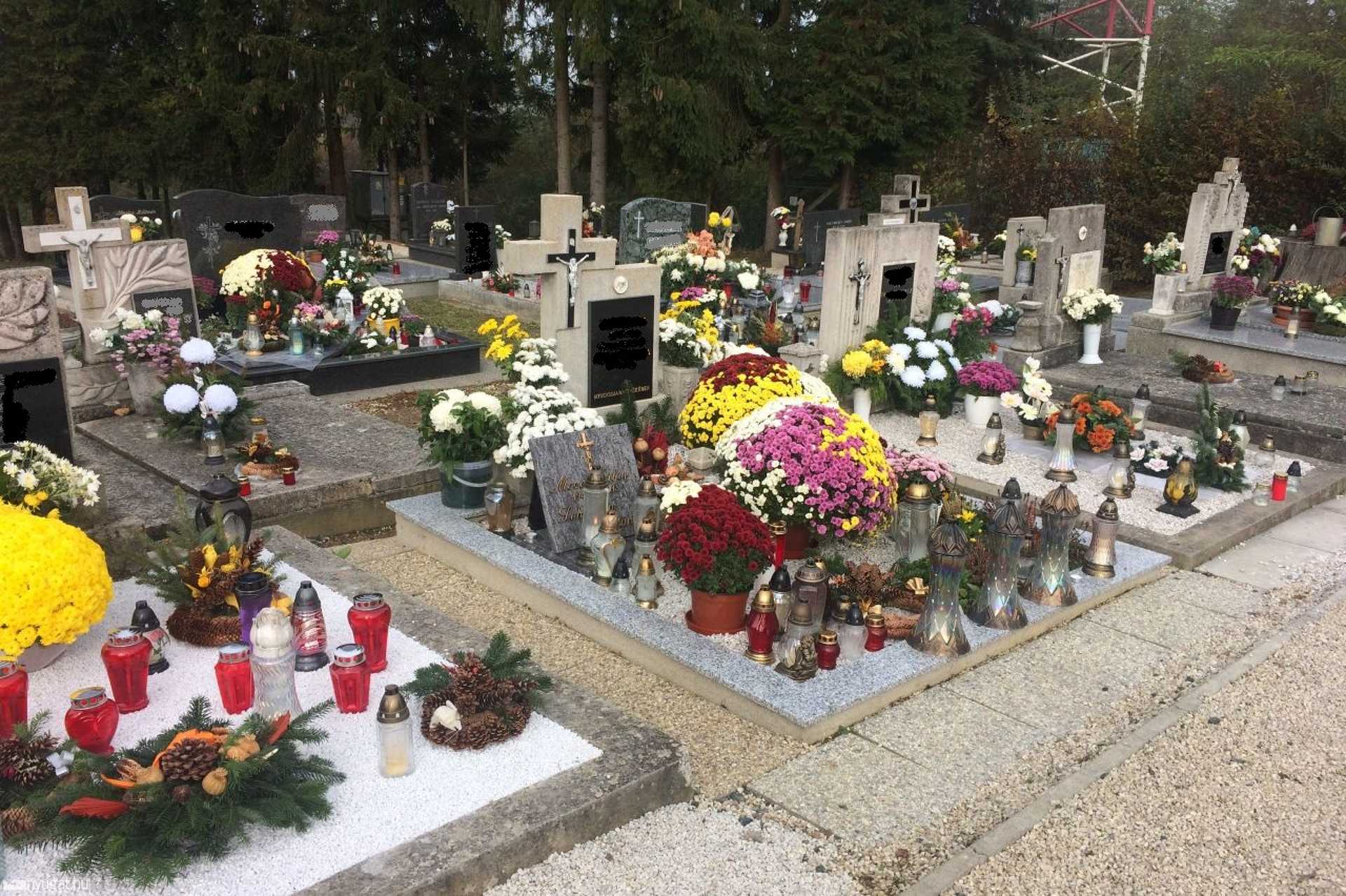 A szentgotthárd-zsidai temető halottak napján