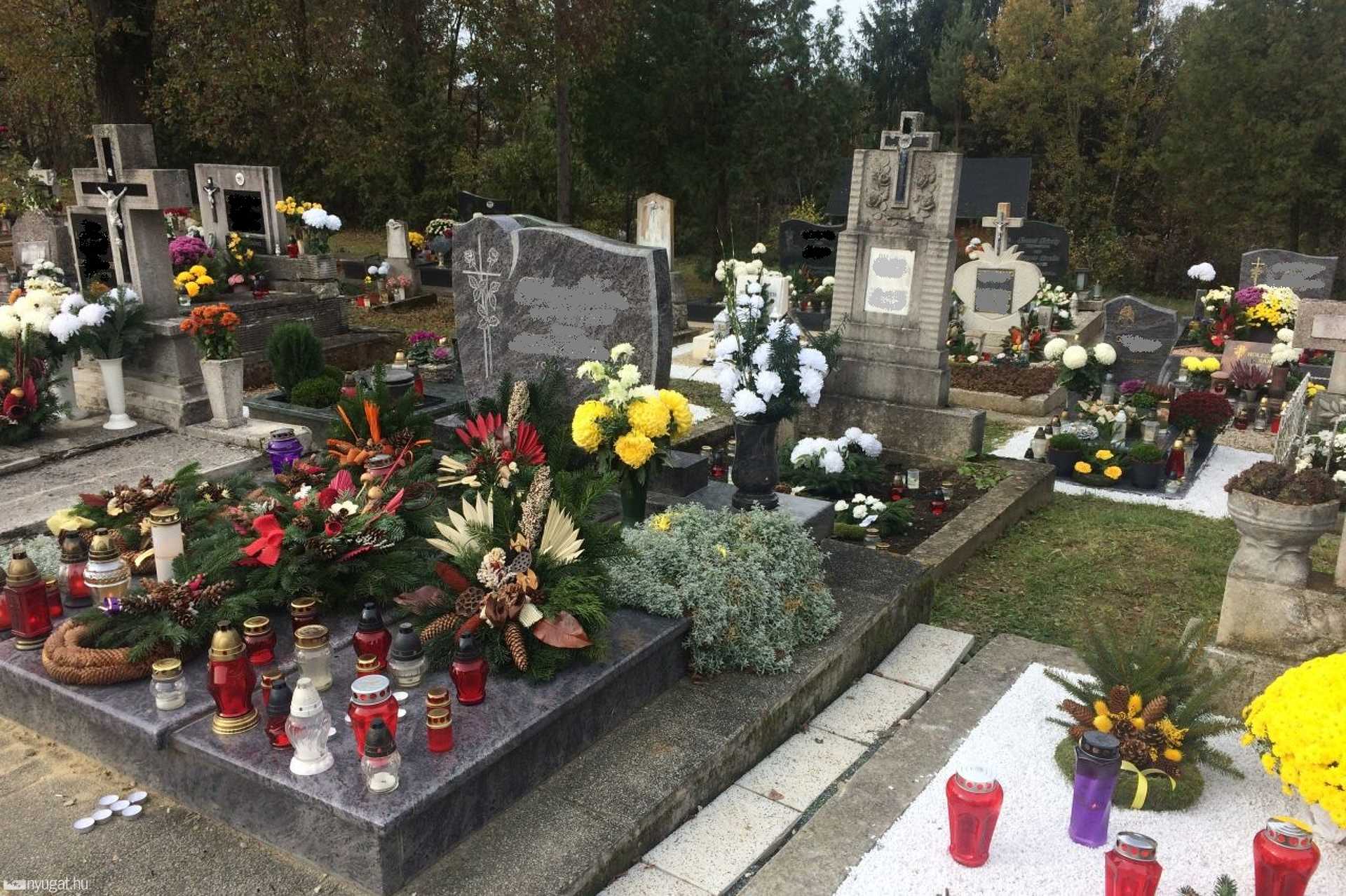 A szentgotthárd-zsidai temető halottak napján