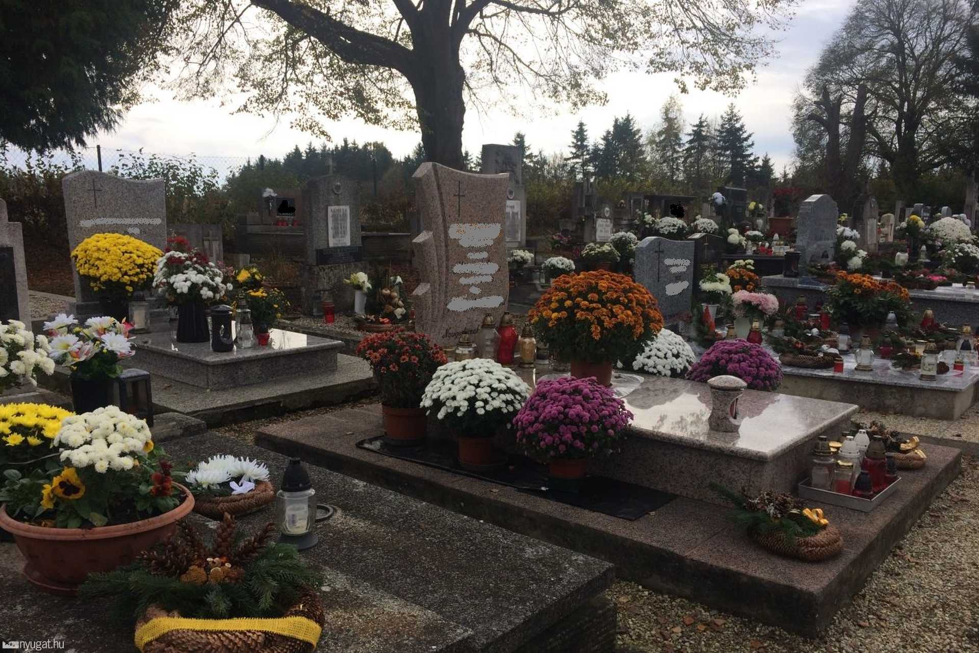 A szentgotthárd-zsidai temető halottak napján