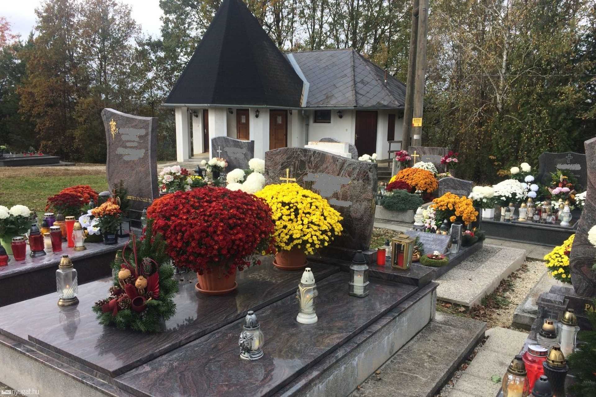 A szentgotthárd-zsidai temető halottak napján