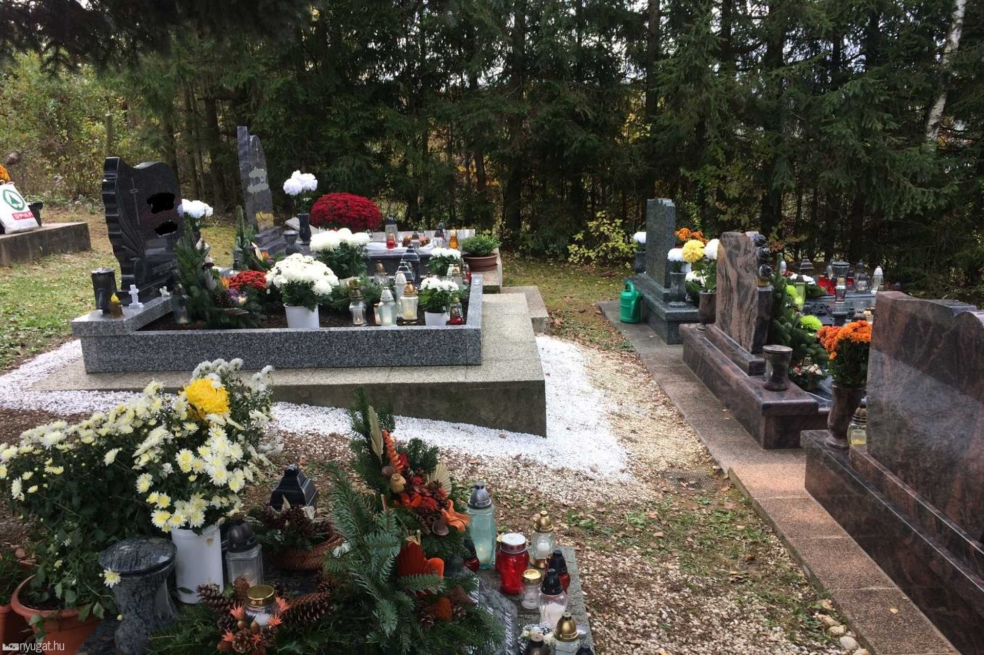 A szentgotthárd-zsidai temető halottak napján